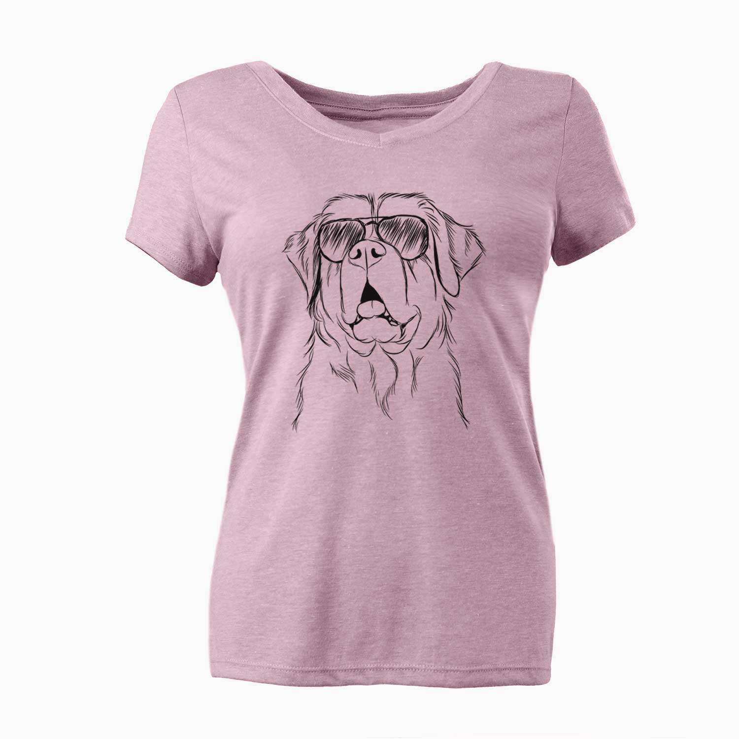 Aviator Atlas the Saint Bernard - Women's V-neck Shirt