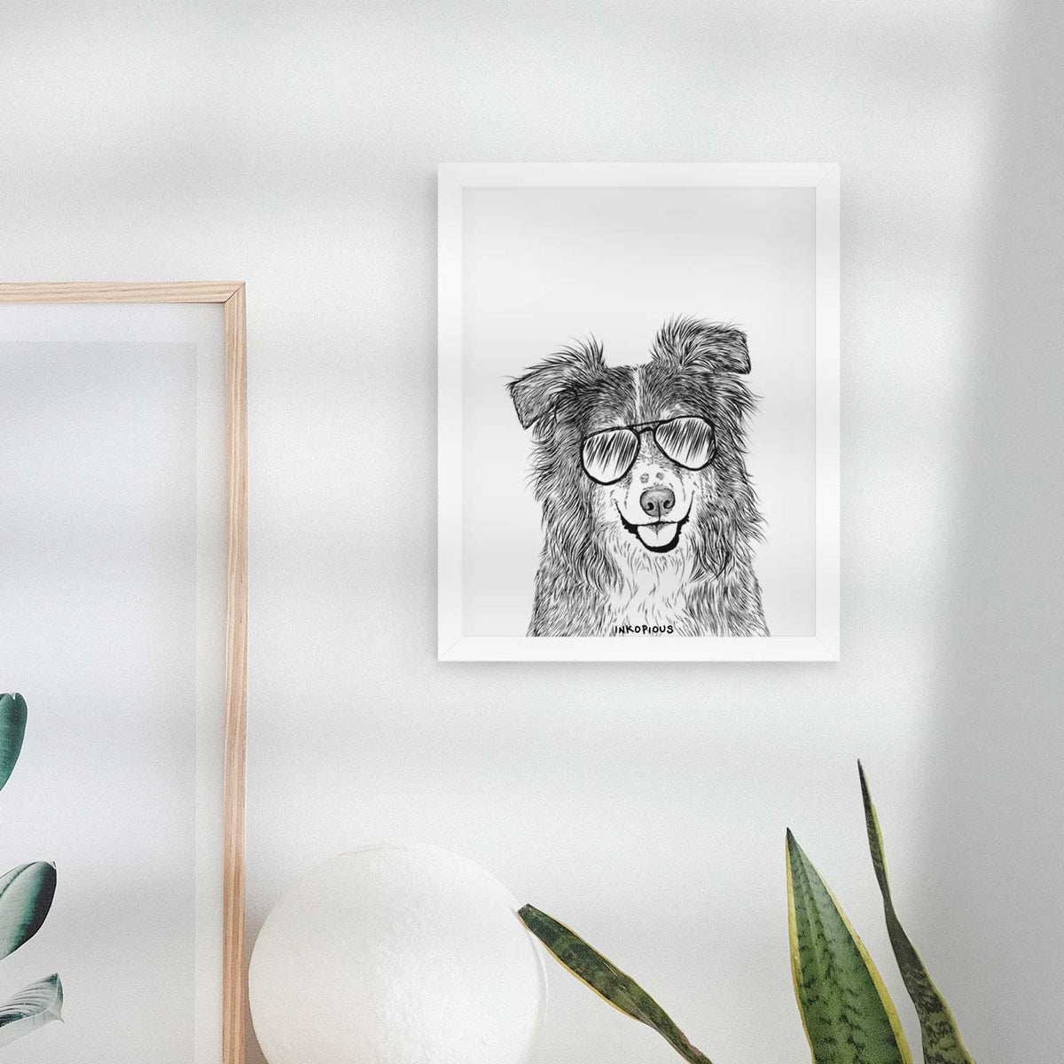 Aushe the Australian Shepherd Art Print