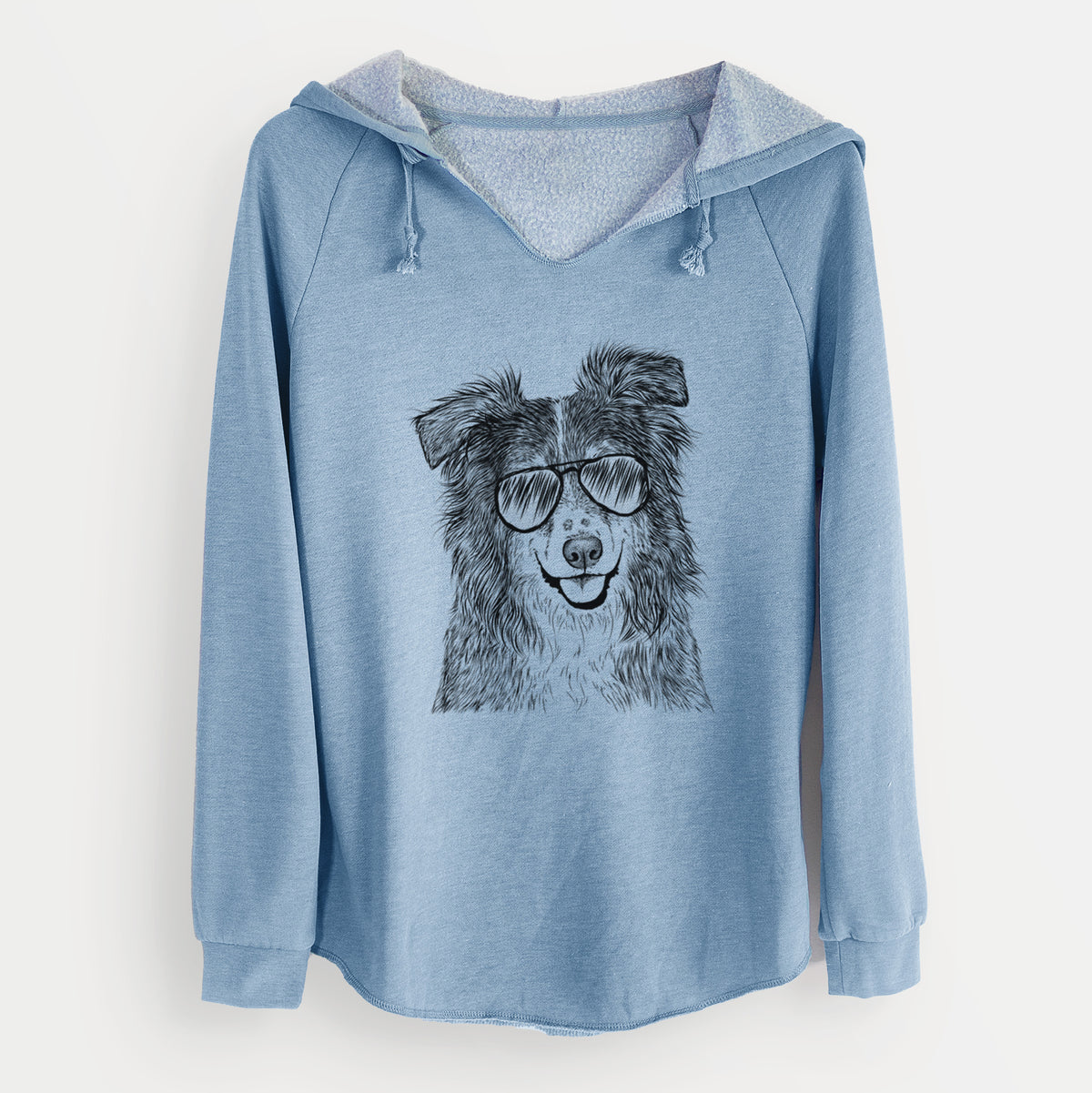 Aviator Aushe the Australian Shepherd - Cali Wave Hooded Sweatshirt