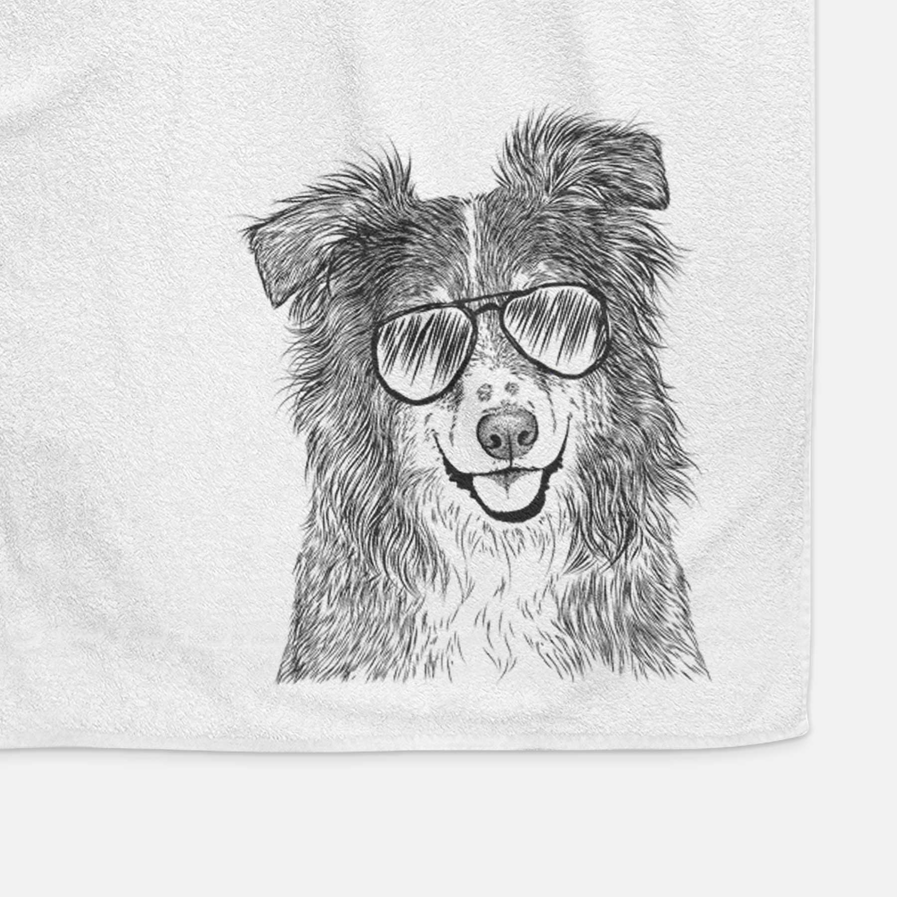 Aushe the Australian Shepherd Decorative Hand Towel