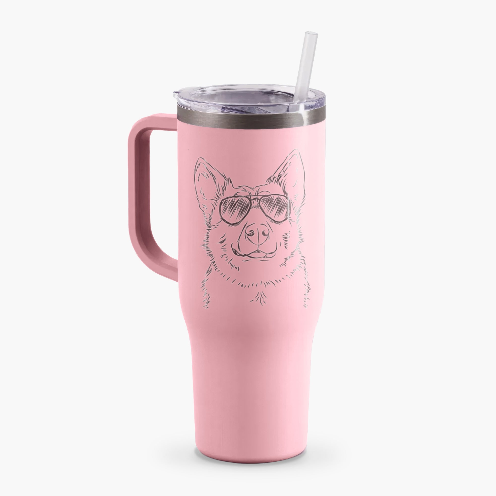 Austin the Heeler - 40oz Tumbler with Handle