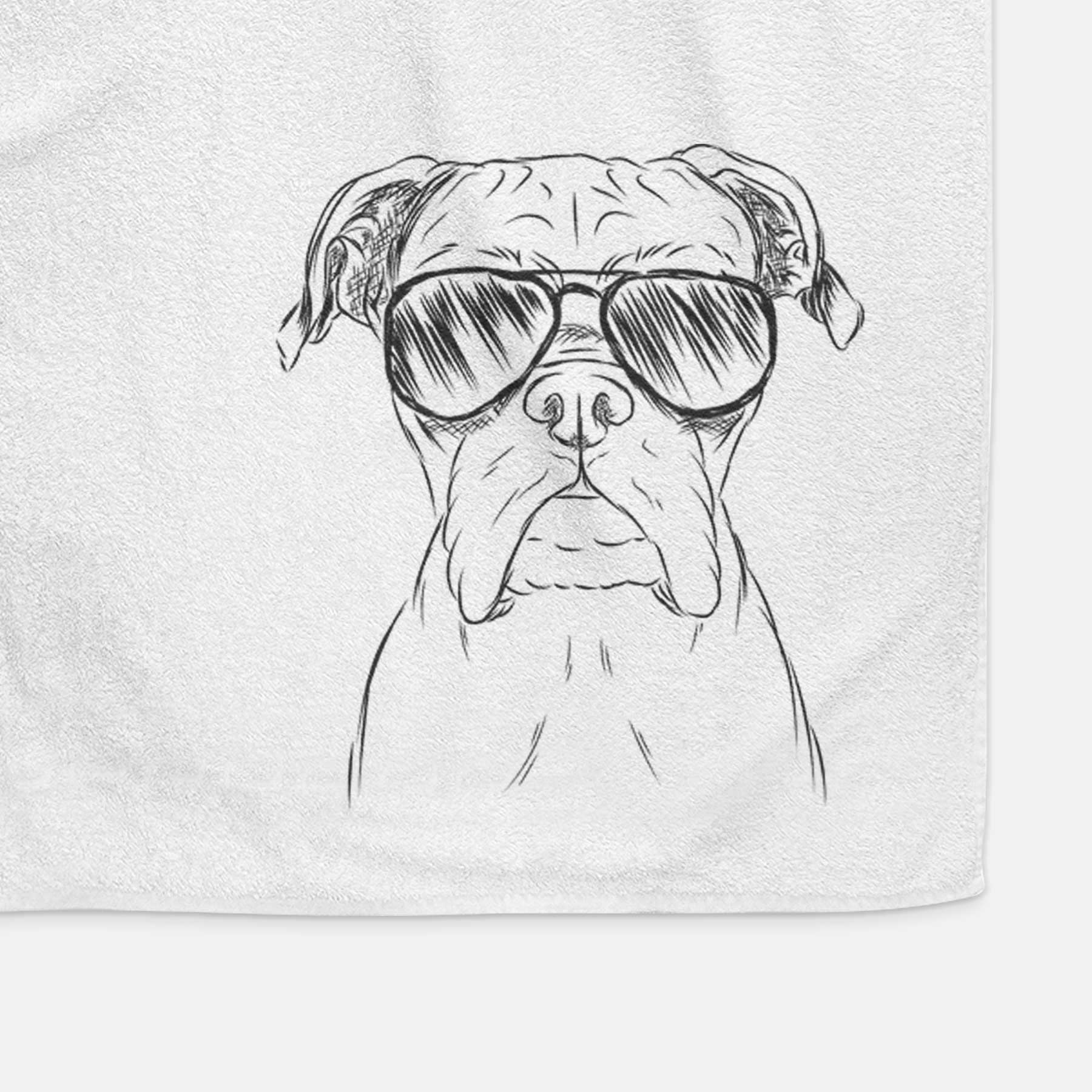 Axel the Boxer Decorative Hand Towel