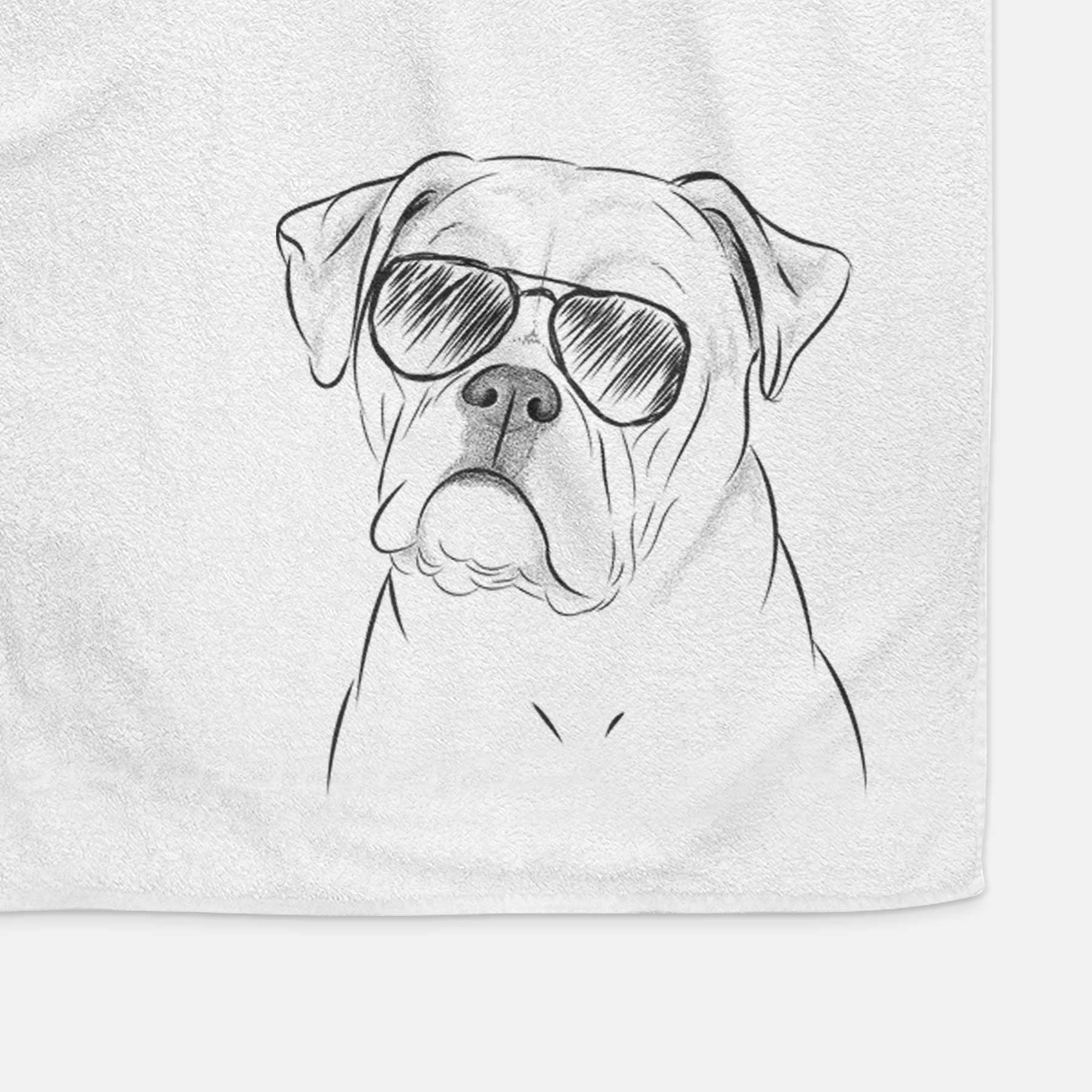 Babe the AmericanBulldog Decorative Hand Towel