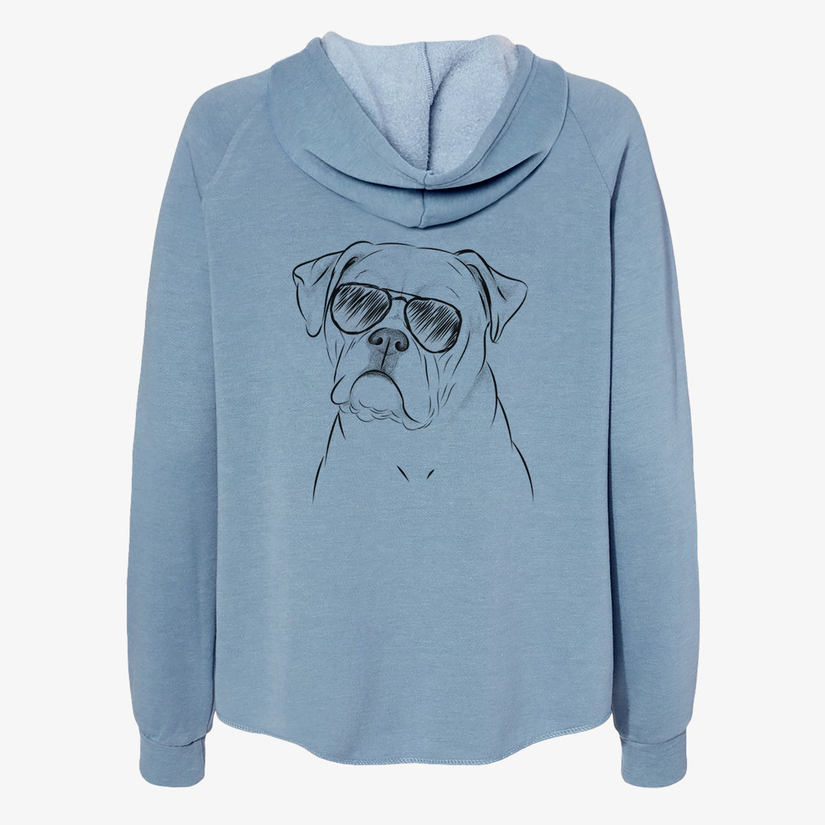Babe the AmericanBulldog - Women's Cali Wave Zip-Up Sweatshirt