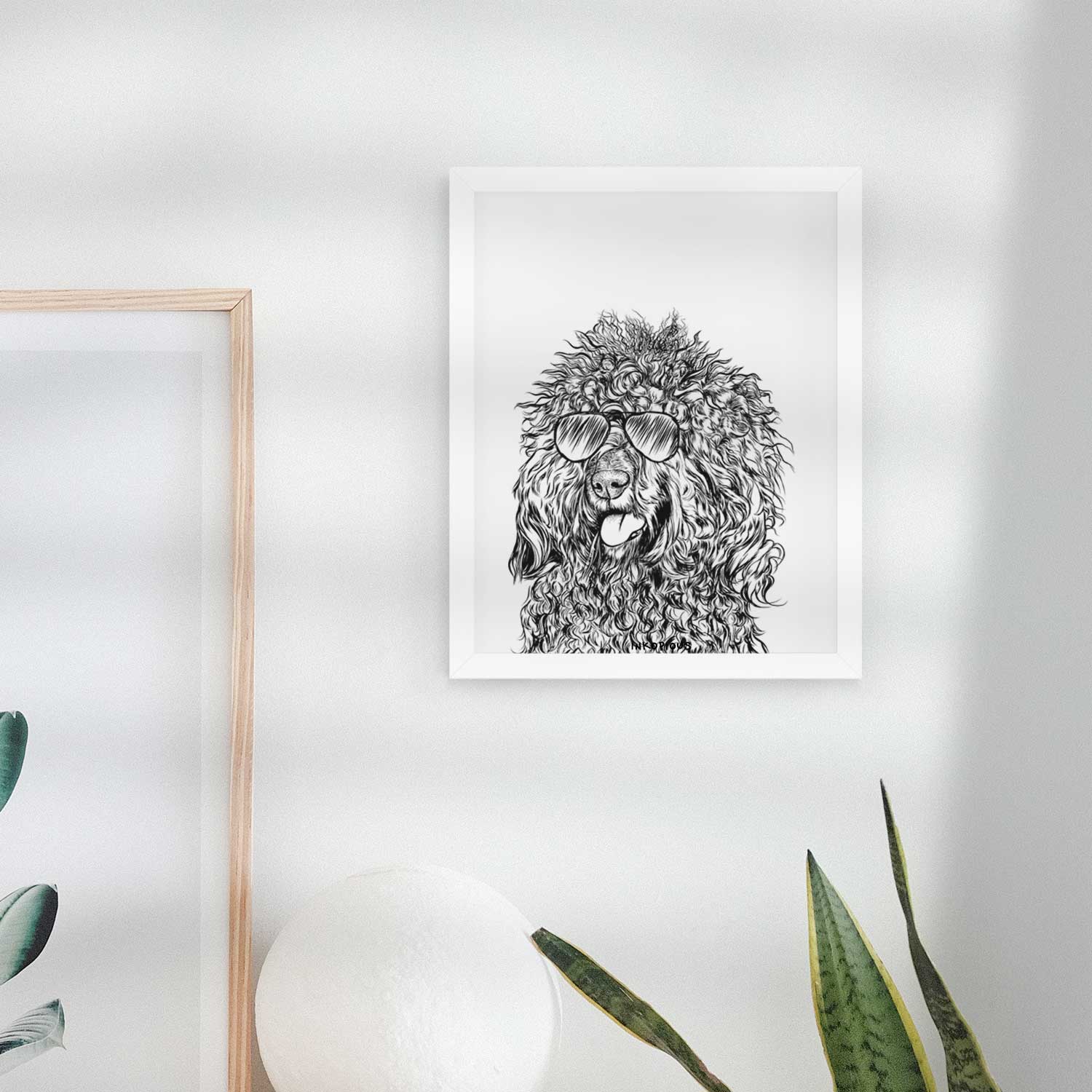 Babs the Barbet Art Print