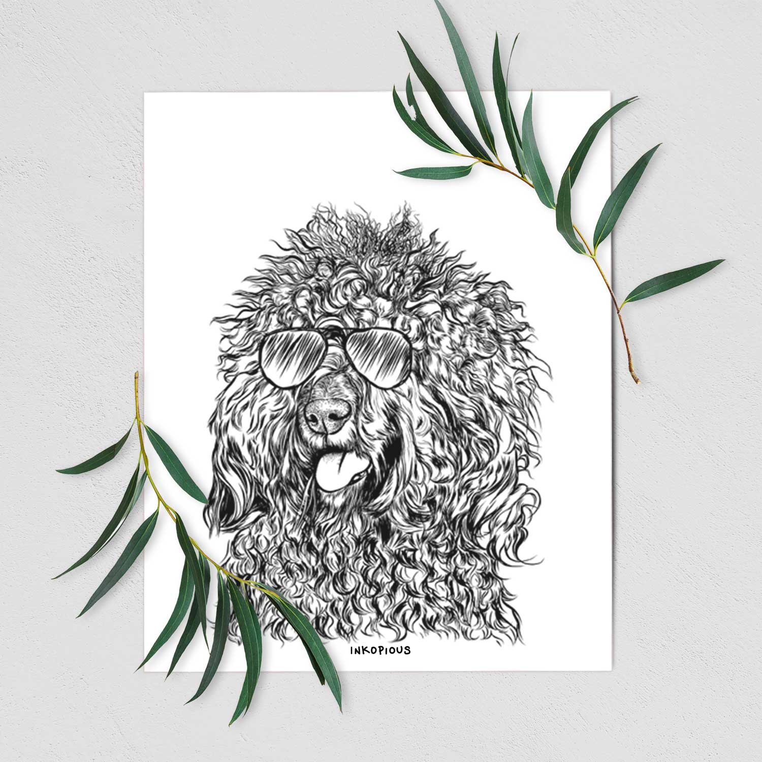 Babs the Barbet Art Print