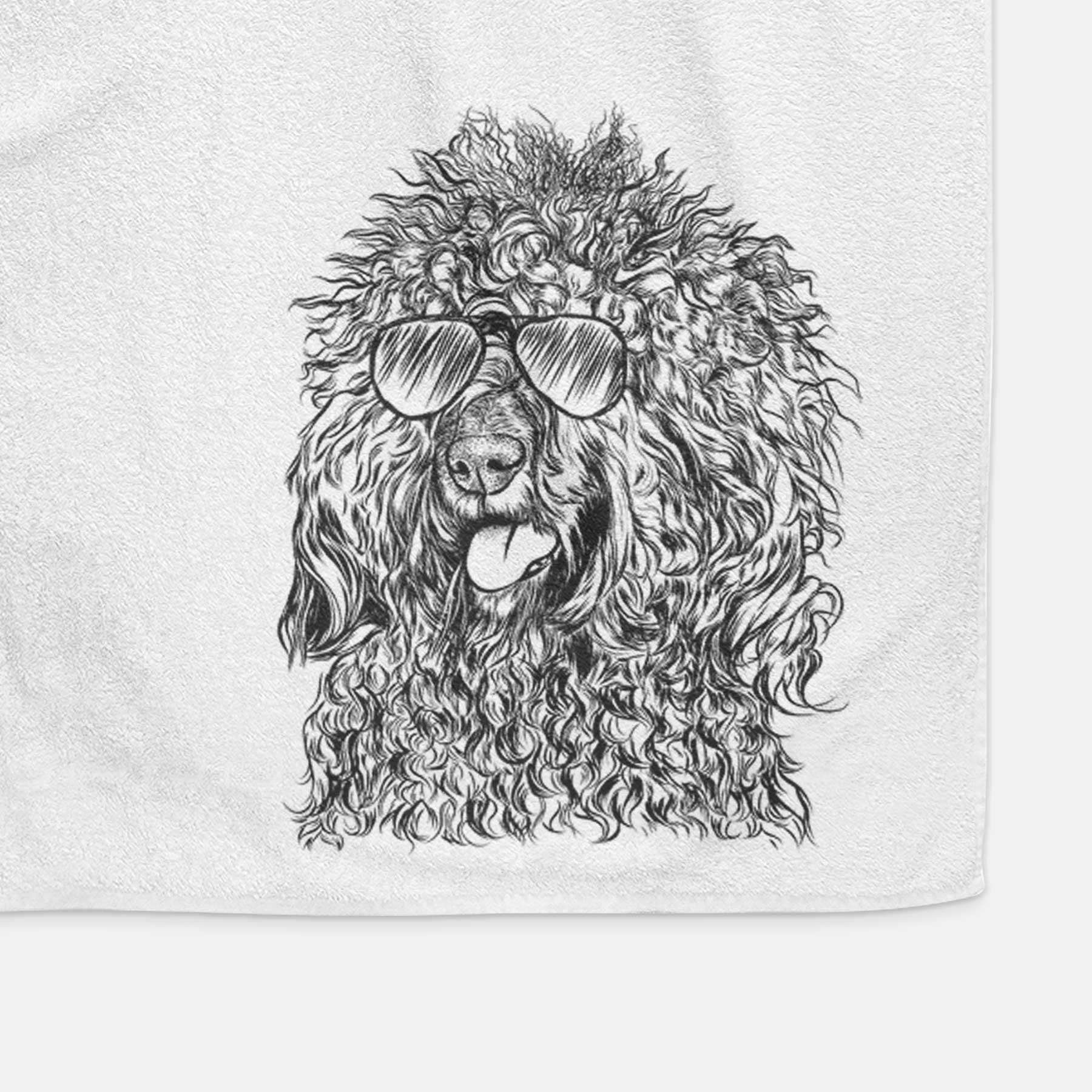 Babs the Barbet Decorative Hand Towel