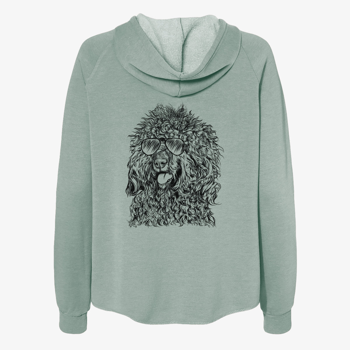 Babs the Barbet - Women's Cali Wave Zip-Up Sweatshirt