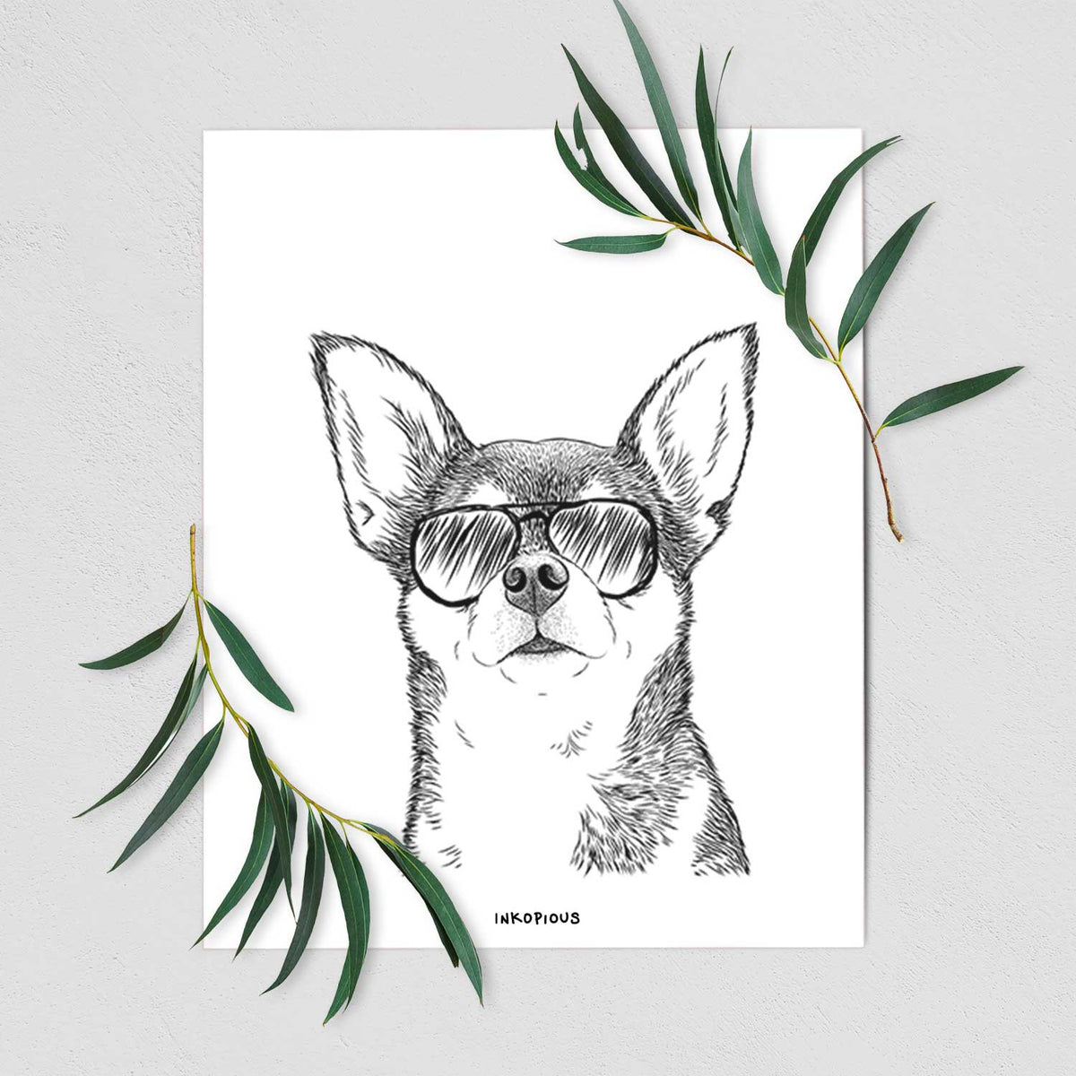 Baby the Chihuahua Art Print