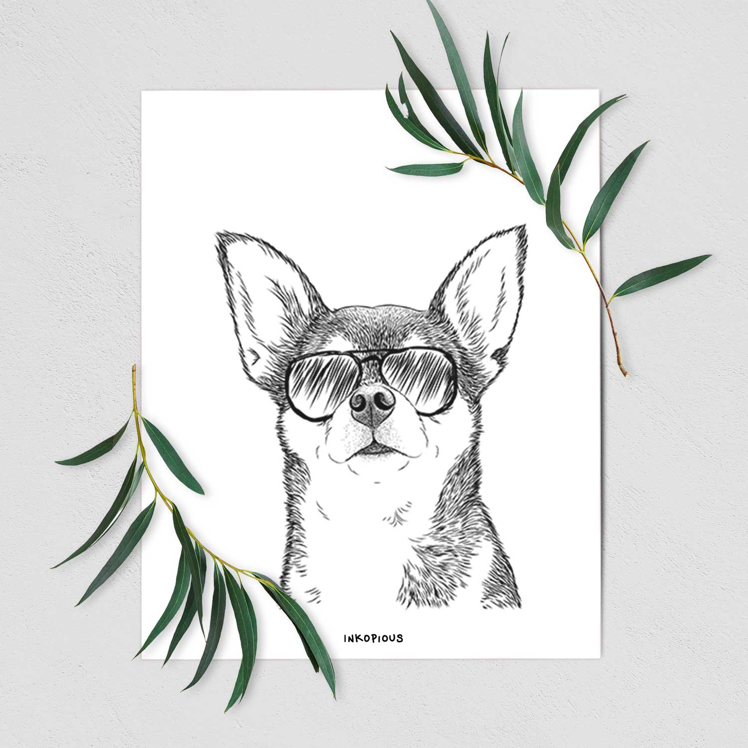 Baby the Chihuahua Art Print