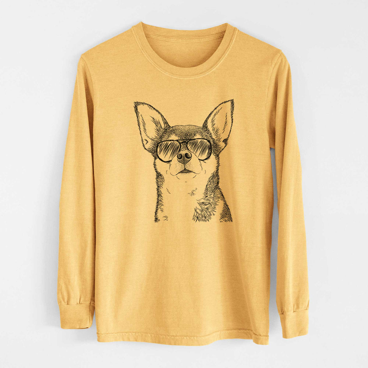 Aviators Baby the Chihuahua - Heavyweight 100% Cotton Long Sleeve