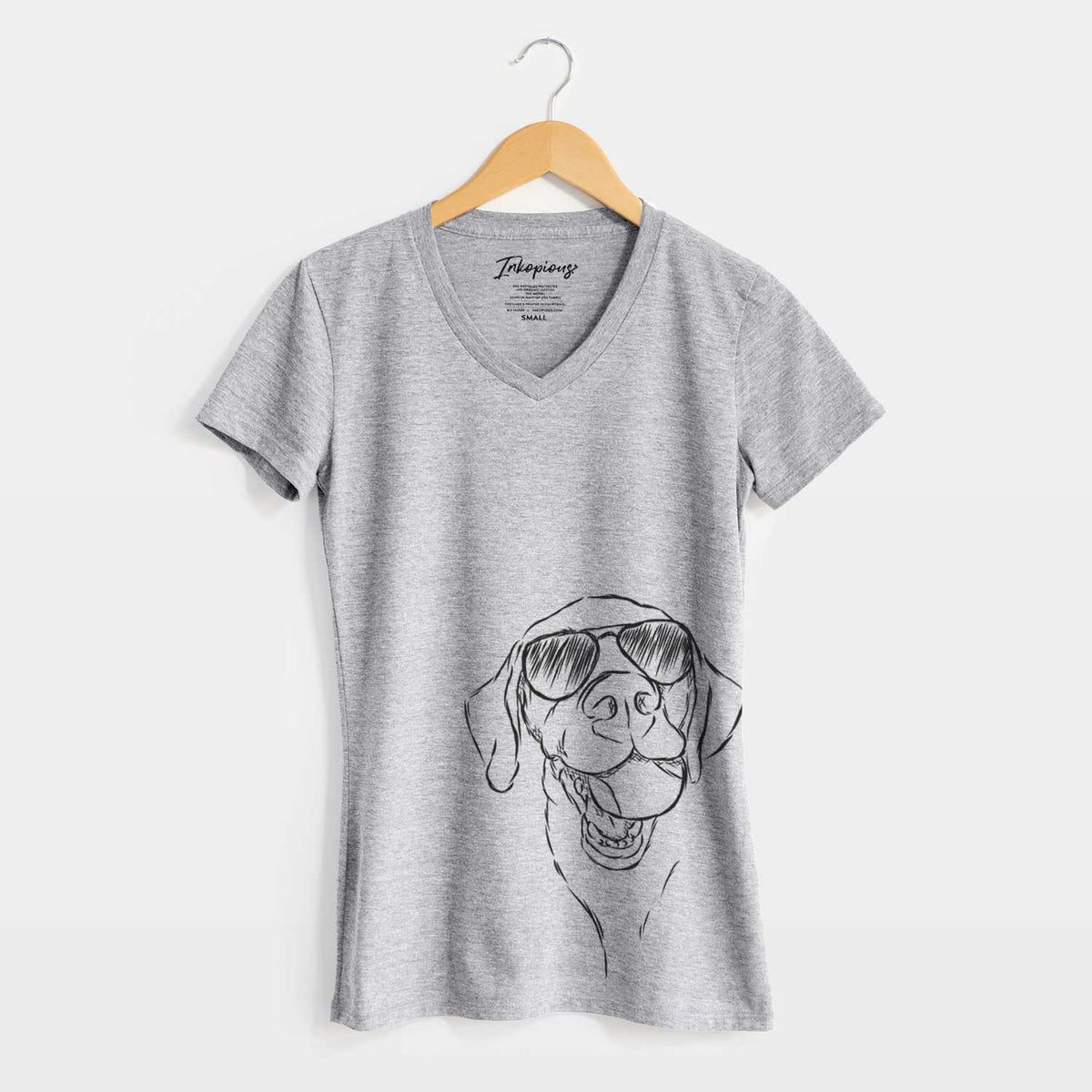 Aviator Bailey the Labrador Retriever - Women&#39;s V-neck Shirt