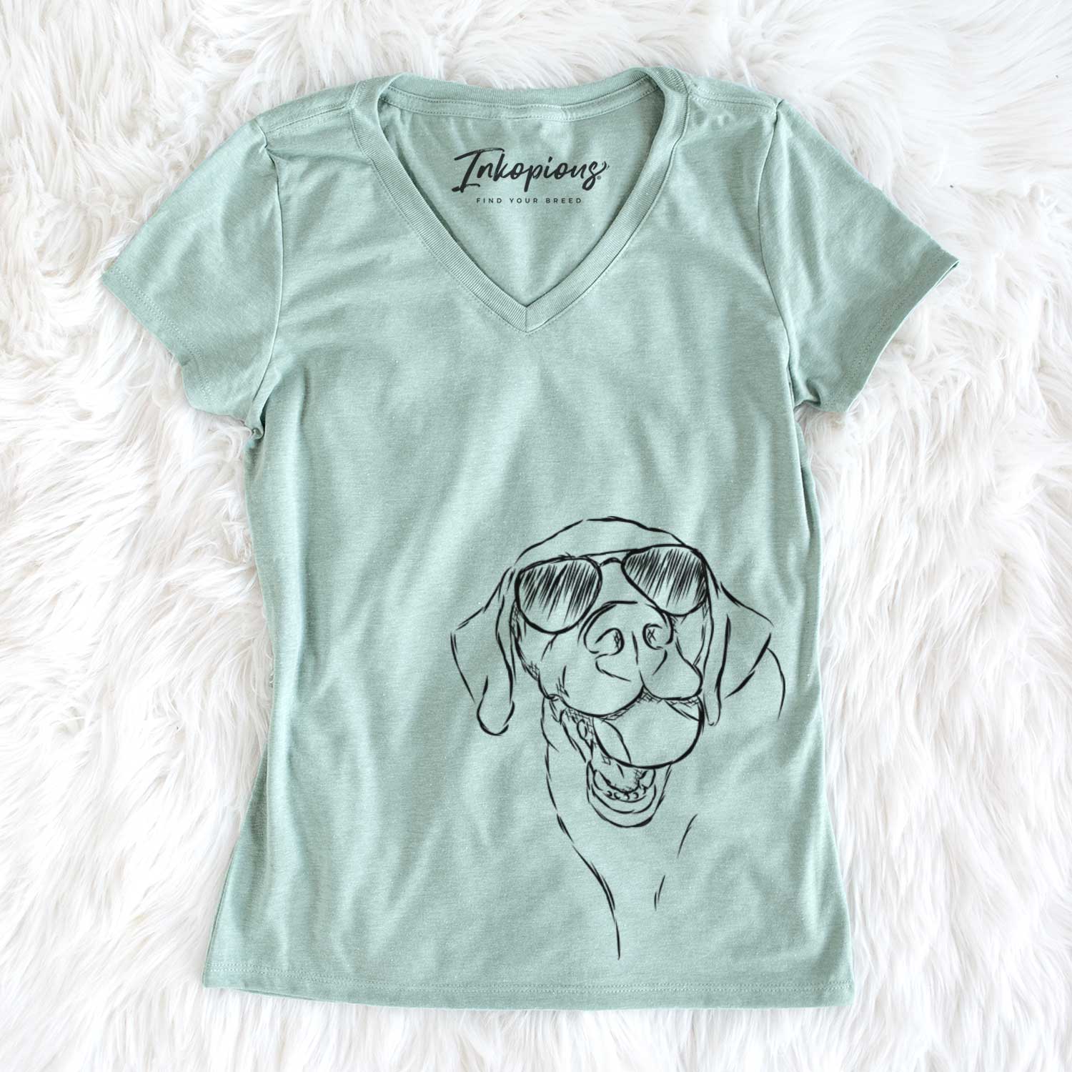 Aviator Bailey the Labrador Retriever - Women's V-neck Shirt