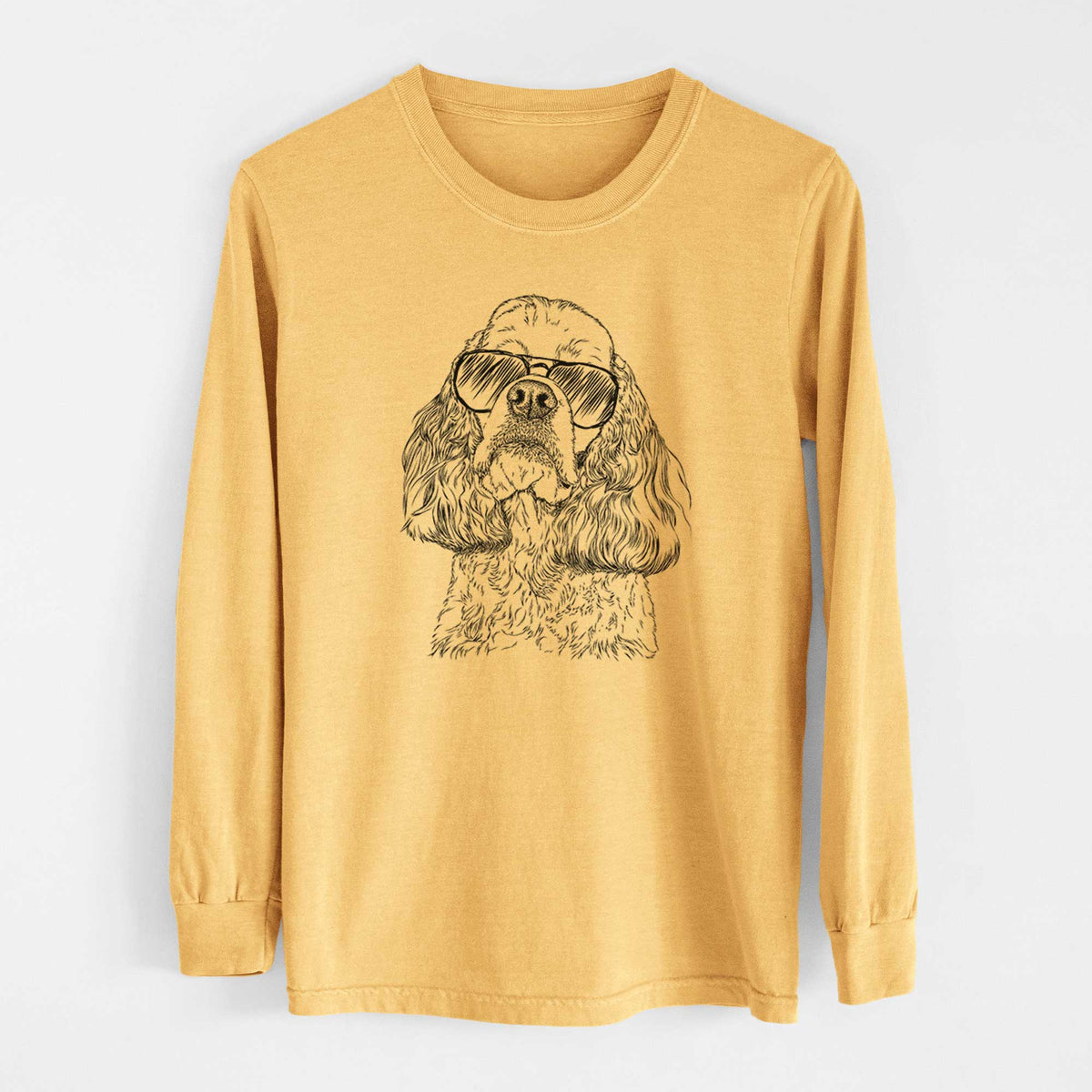 Aviators Bailey the American Cocker Spaniel - Heavyweight 100% Cotton Long Sleeve