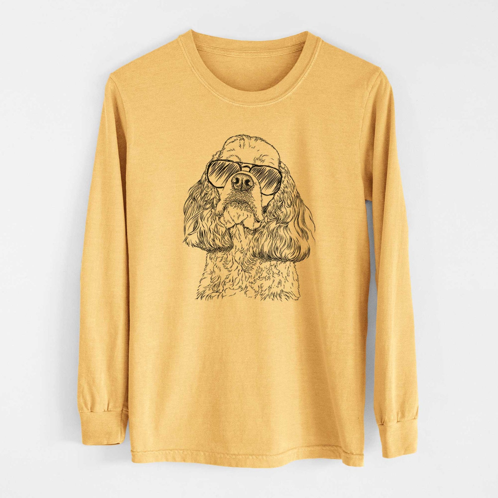 Aviators Bailey the American Cocker Spaniel - Heavyweight 100% Cotton Long Sleeve