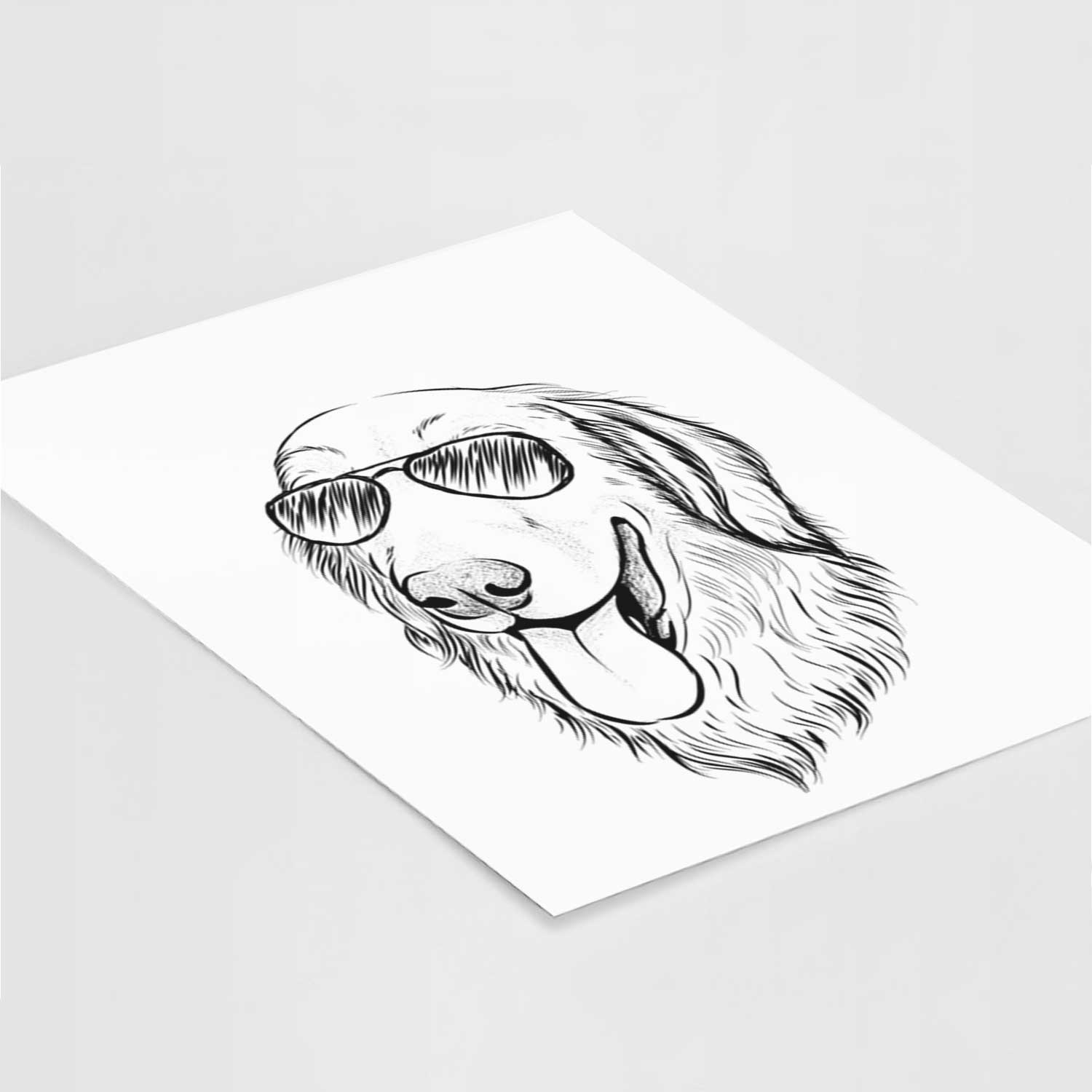 Bailey the Golden Retriever Art Print