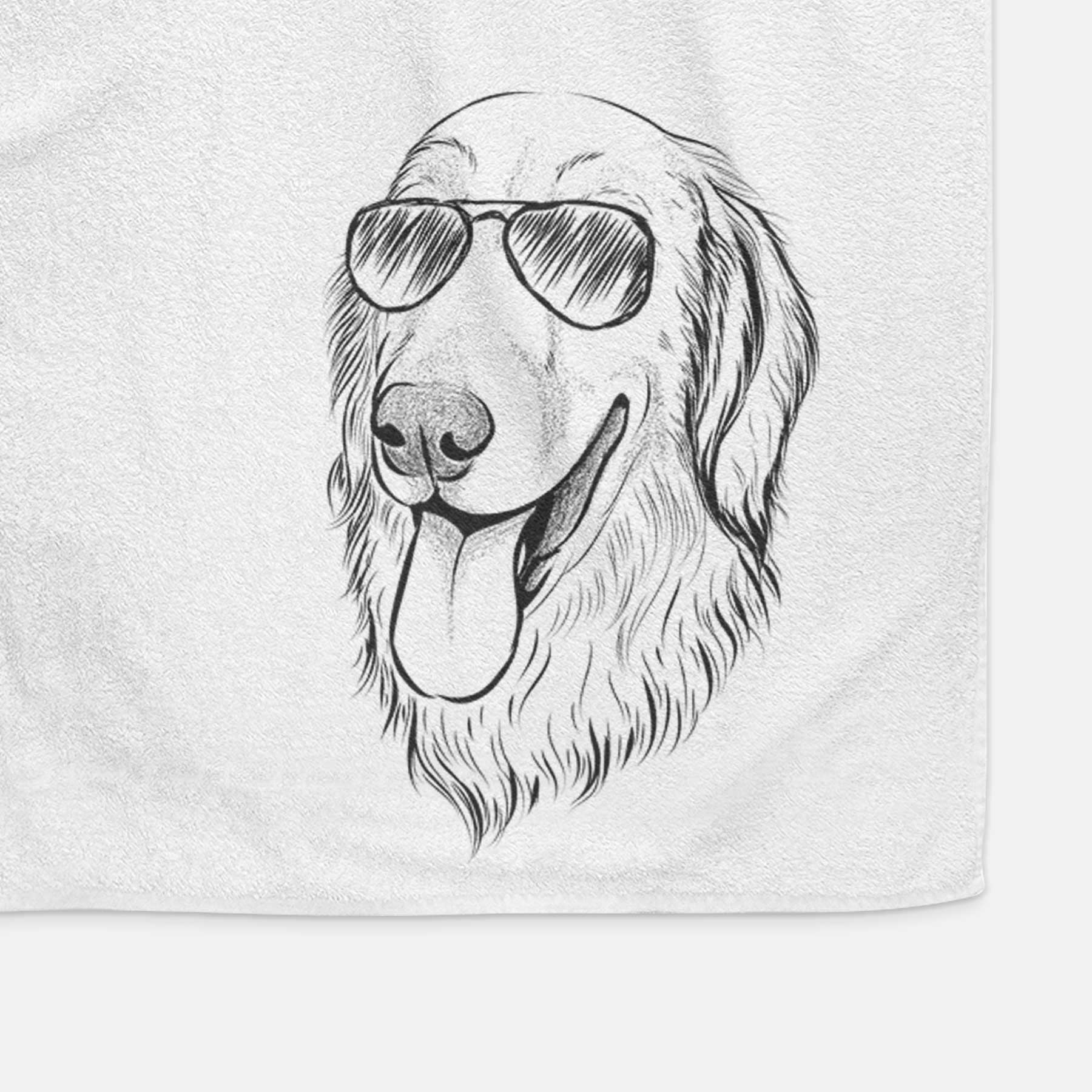 Bailey the Golden Retriever Decorative Hand Towel