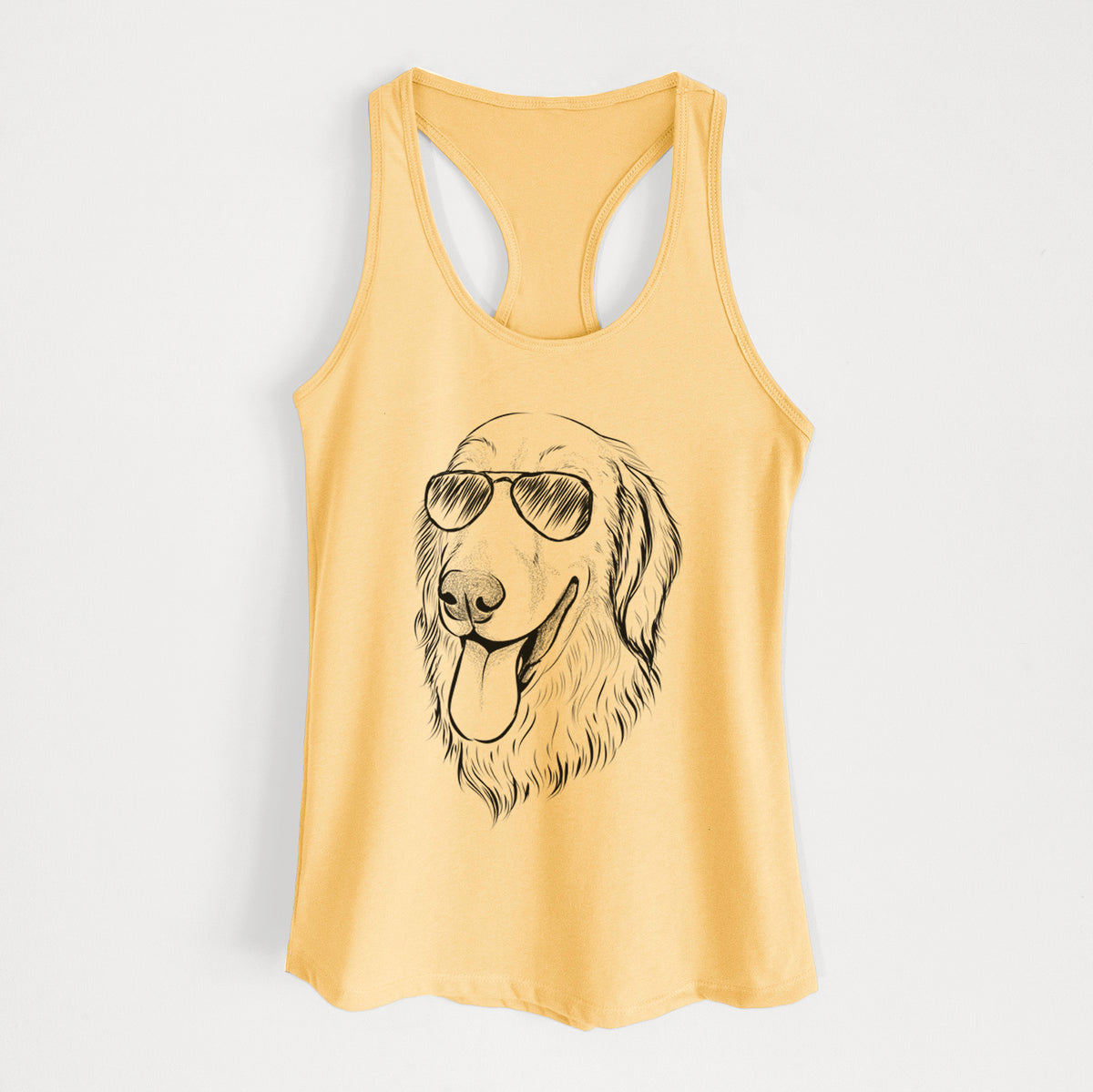 Bailey the Golden Retriever - Women's Racerback Tanktop