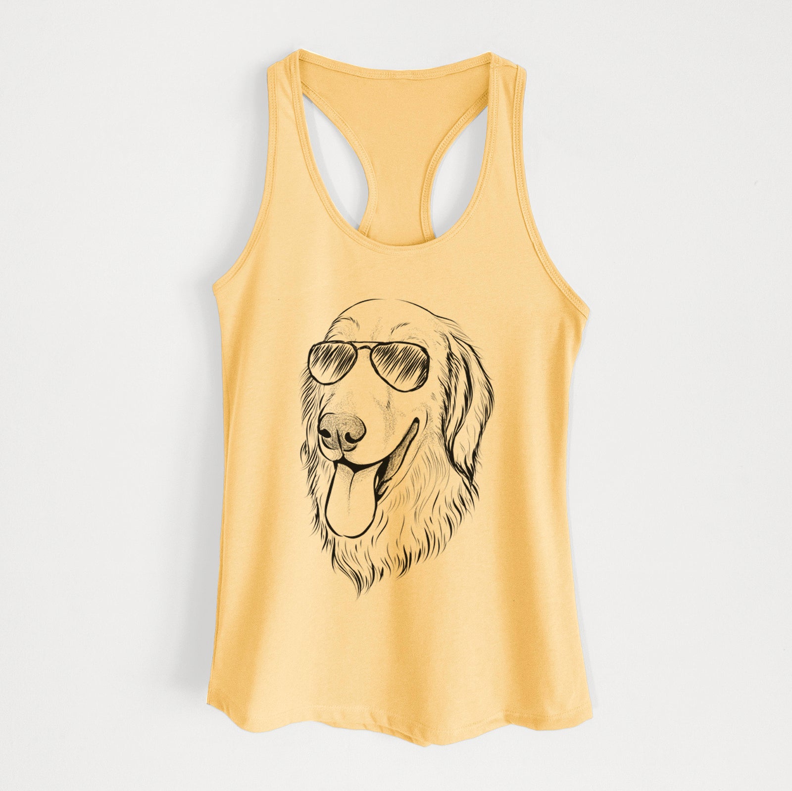 Bailey the Golden Retriever - Women's Racerback Tanktop