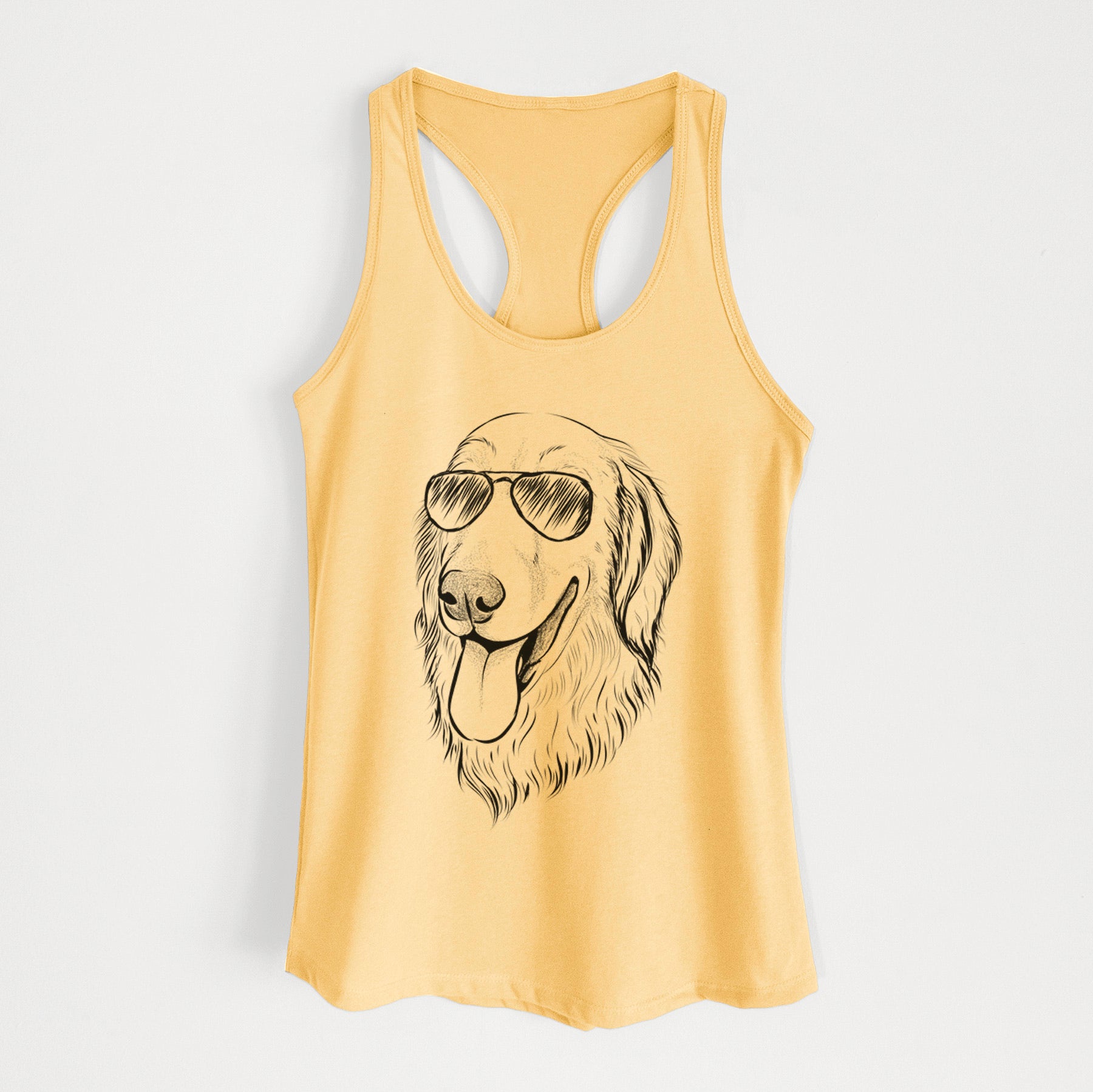 Bailey the Golden Retriever - Women's Racerback Tanktop