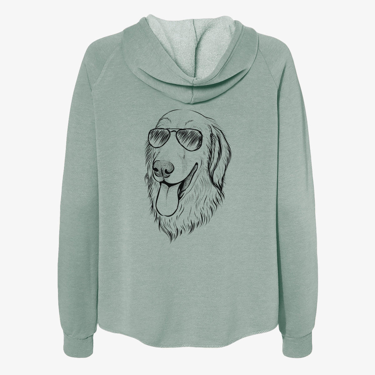 Bailey the Golden Retriever - Women's Cali Wave Zip-Up Sweatshirt