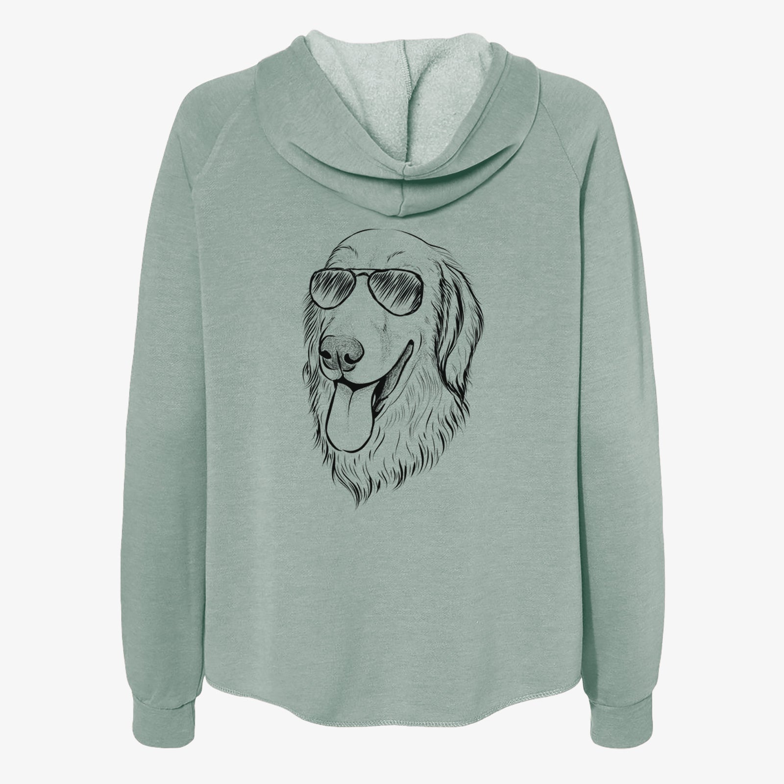 Bailey the Golden Retriever - Women's Cali Wave Zip-Up Sweatshirt