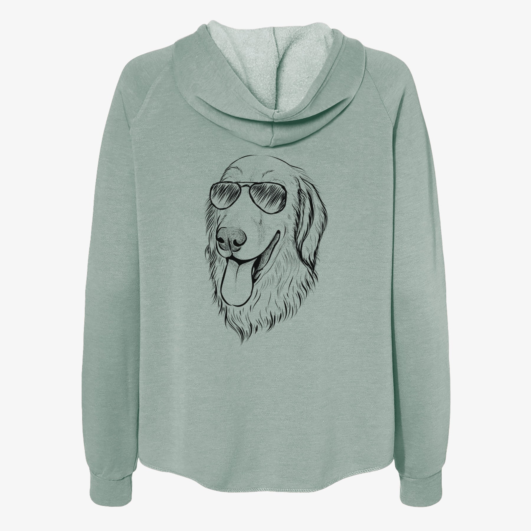 Bailey the Golden Retriever - Women's Cali Wave Zip-Up Sweatshirt