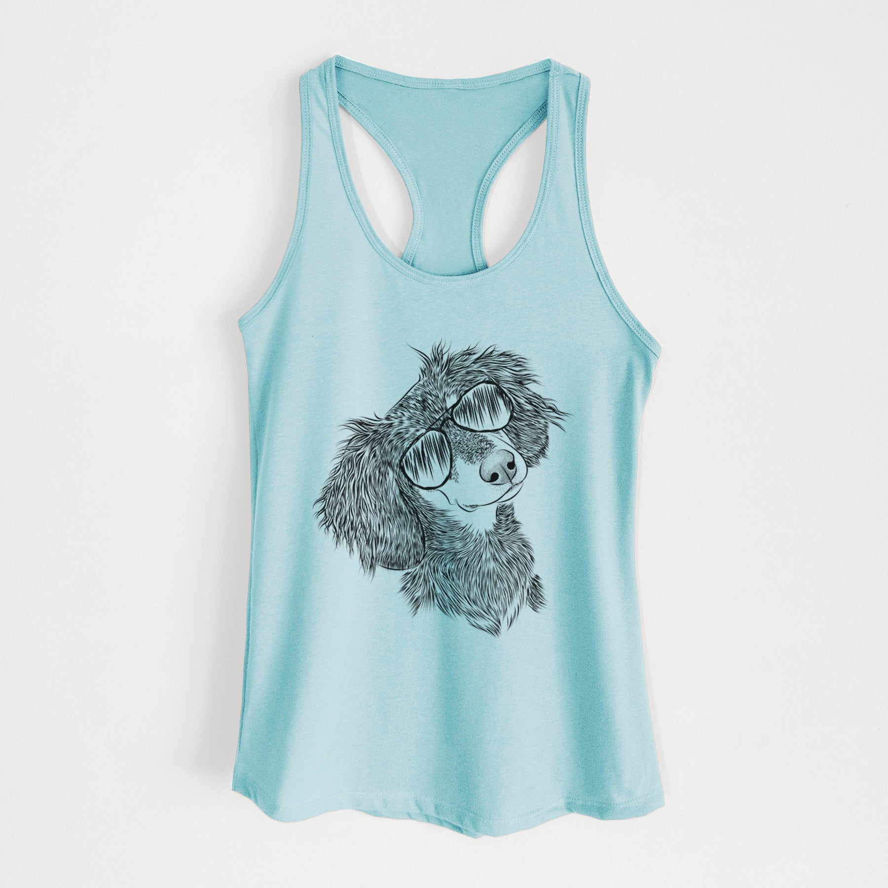 Bailey the Long Haired Dachshund - Women's Racerback Tanktop