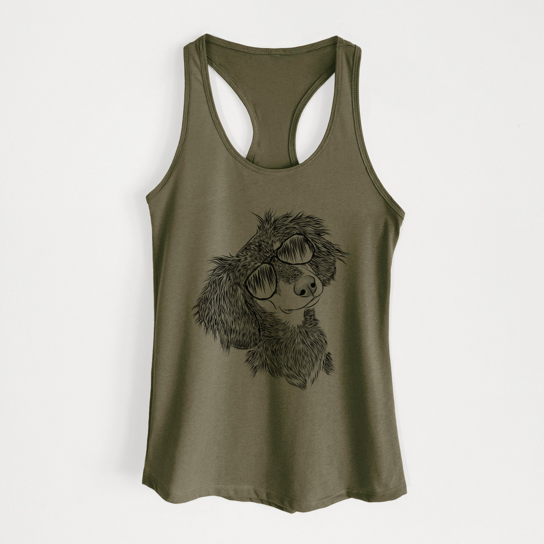 Bailey the Long Haired Dachshund - Women's Racerback Tanktop