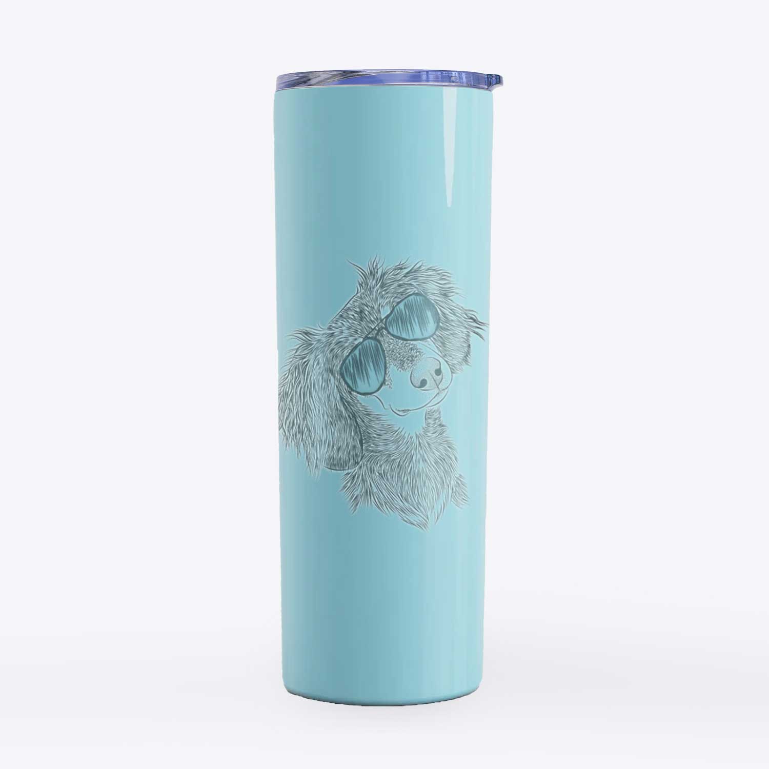 Bailey the Long Haired Dachshund - 20oz Skinny Tumbler