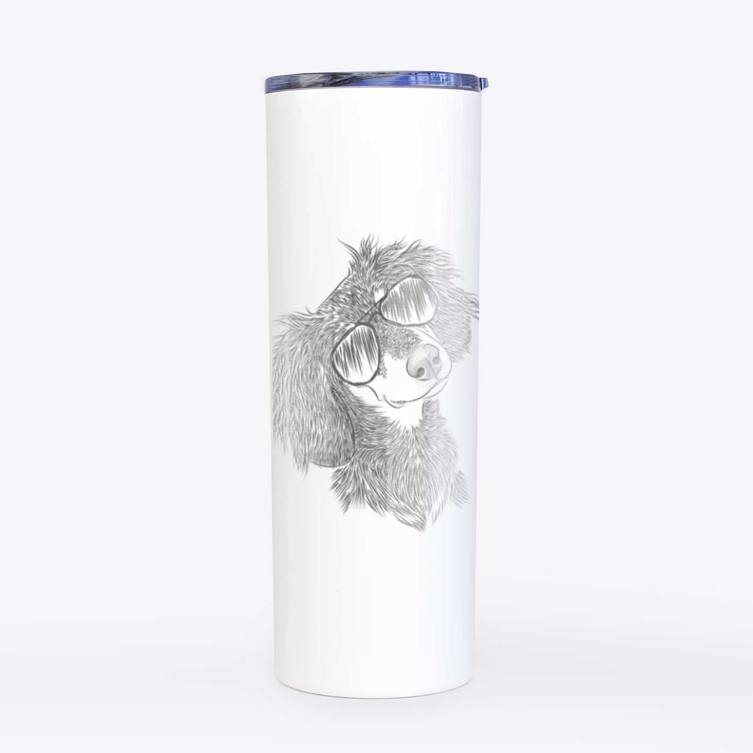 Bailey the Long Haired Dachshund - 20oz Skinny Tumbler