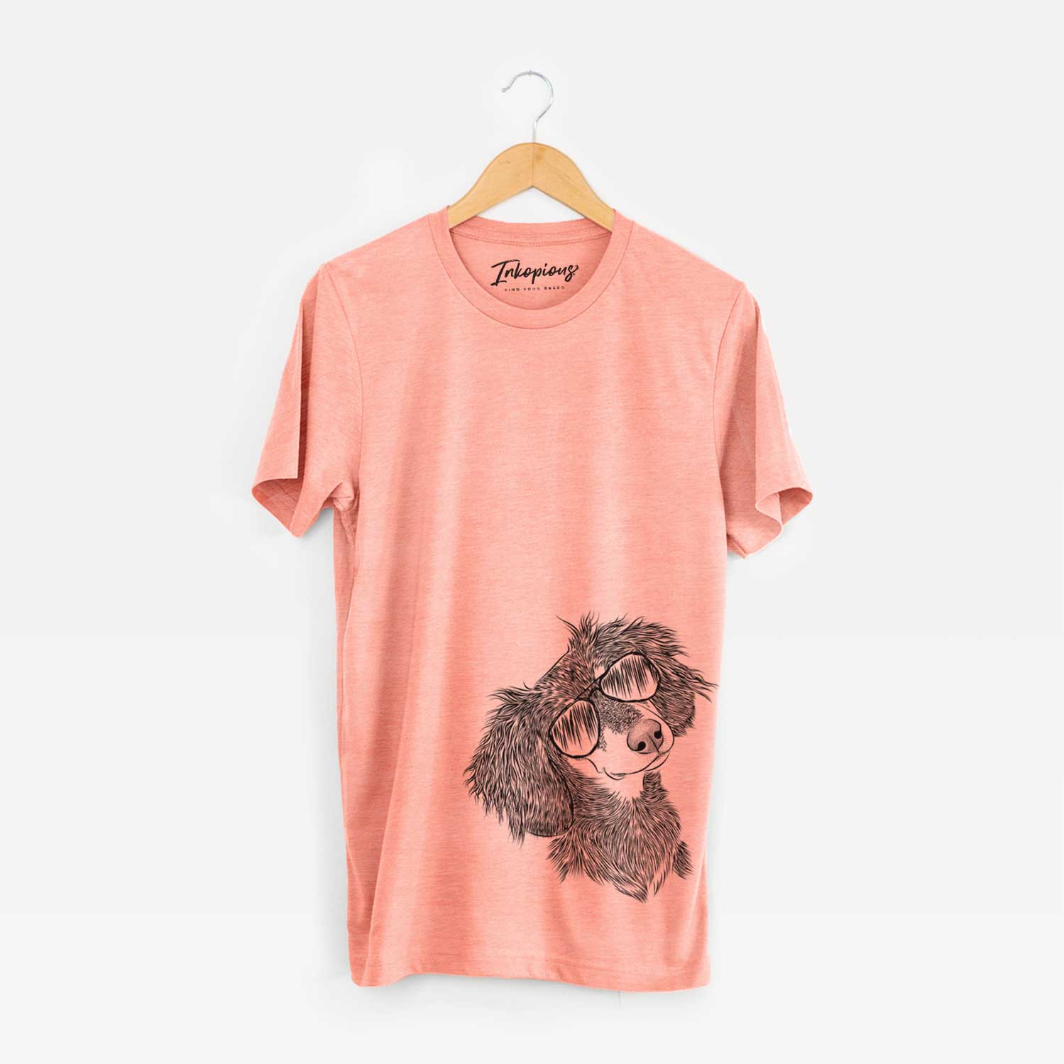 Aviator Bailey the Long Haired Dachshund - Unisex Crewneck