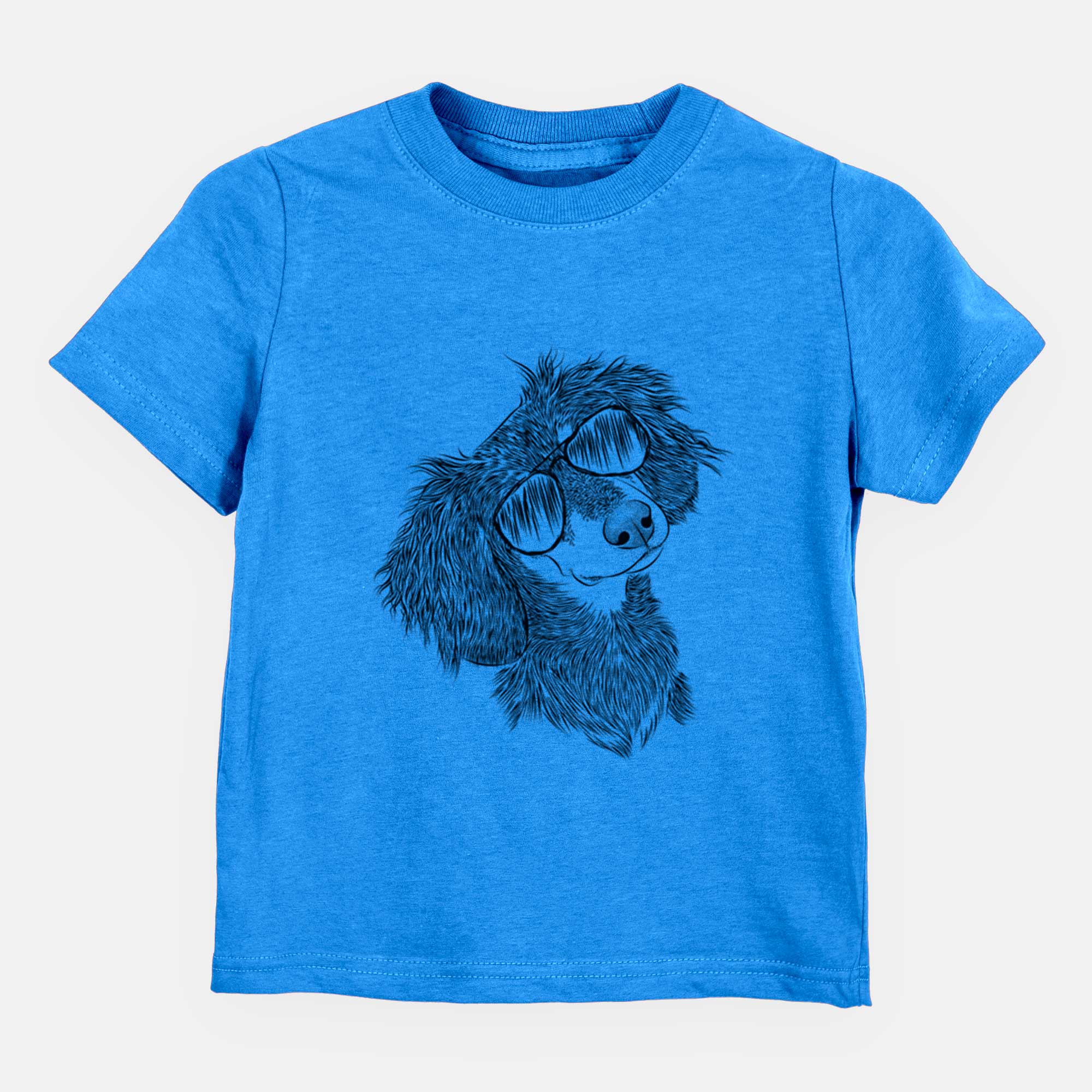 Aviator Bailey the Long Haired Dachshund - Kids/Youth/Toddler Shirt