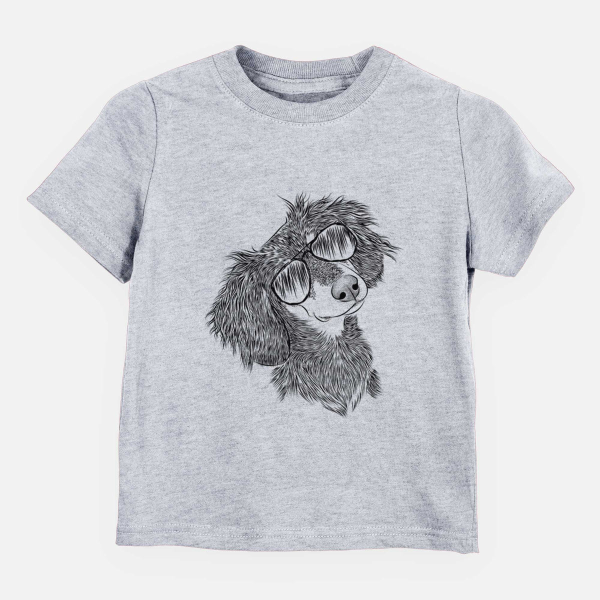 Aviator Bailey the Long Haired Dachshund - Kids/Youth/Toddler Shirt