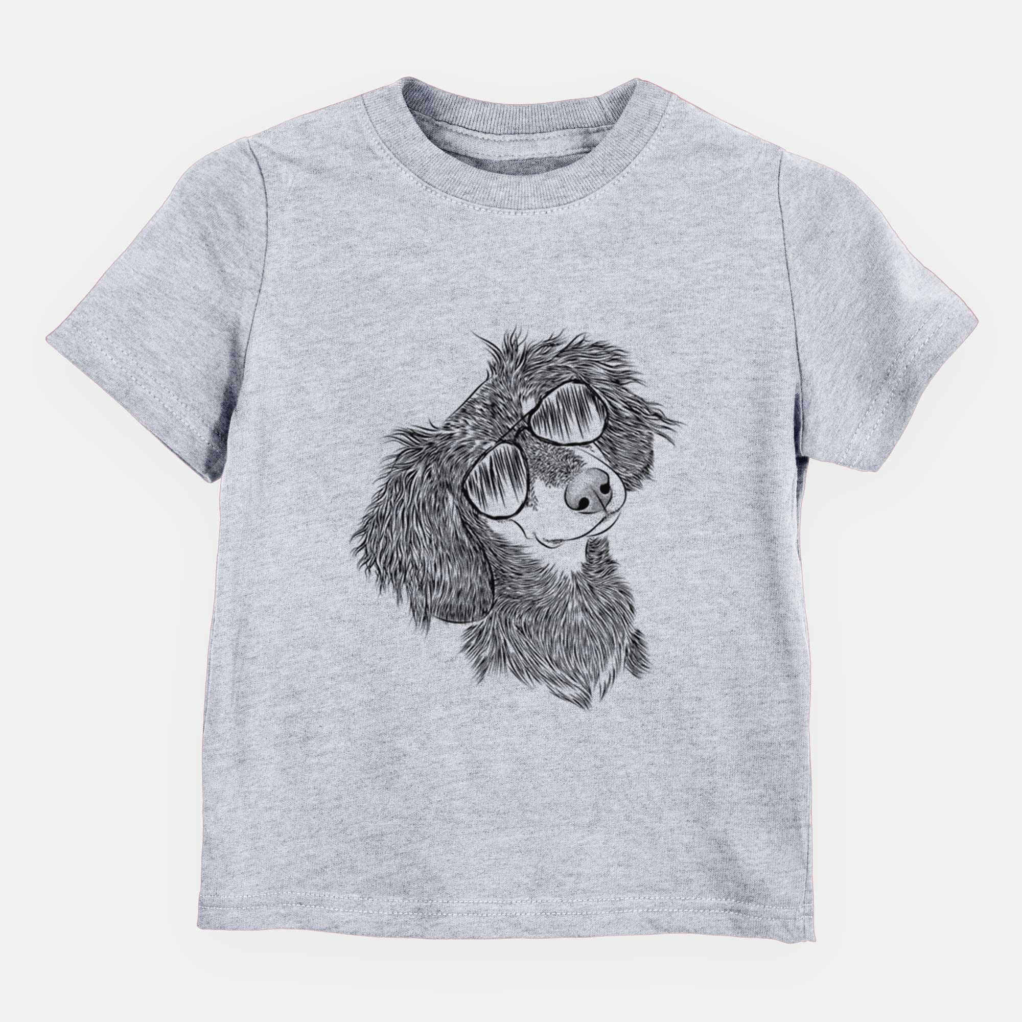 Aviator Bailey the Long Haired Dachshund - Kids/Youth/Toddler Shirt