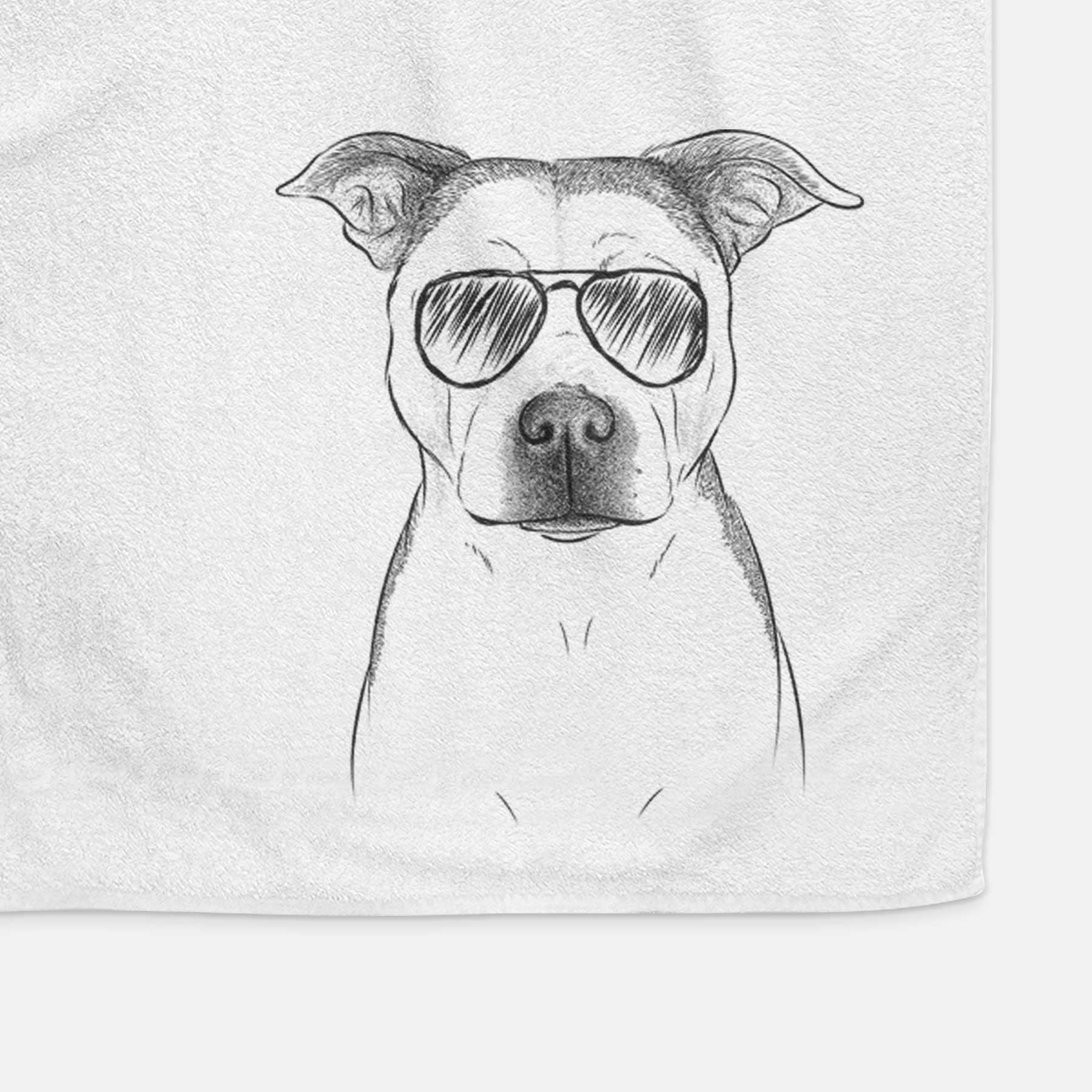 Bailey the Pitbull Decorative Hand Towel