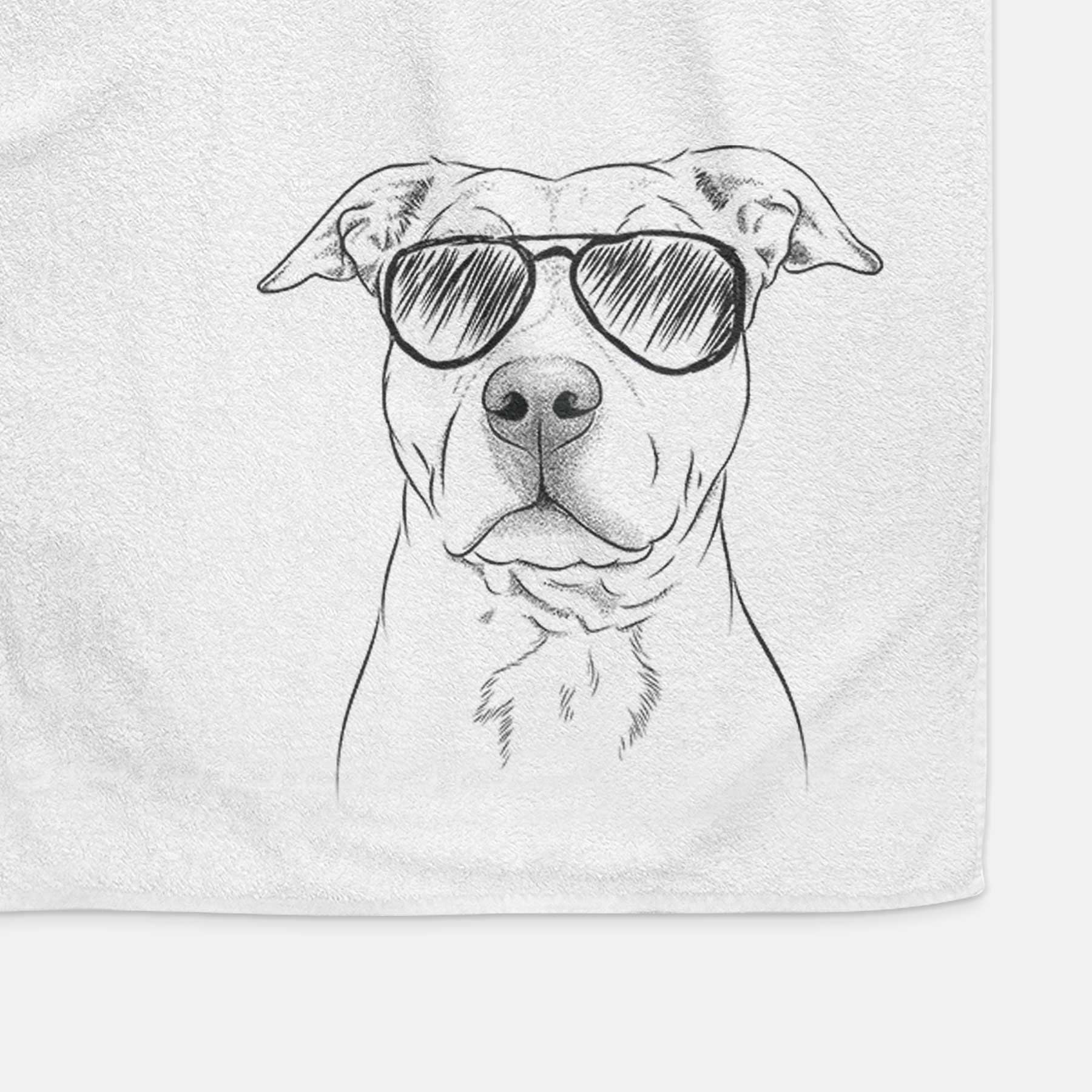 Bailey the American Staffordshire Terrier Decorative Hand Towel