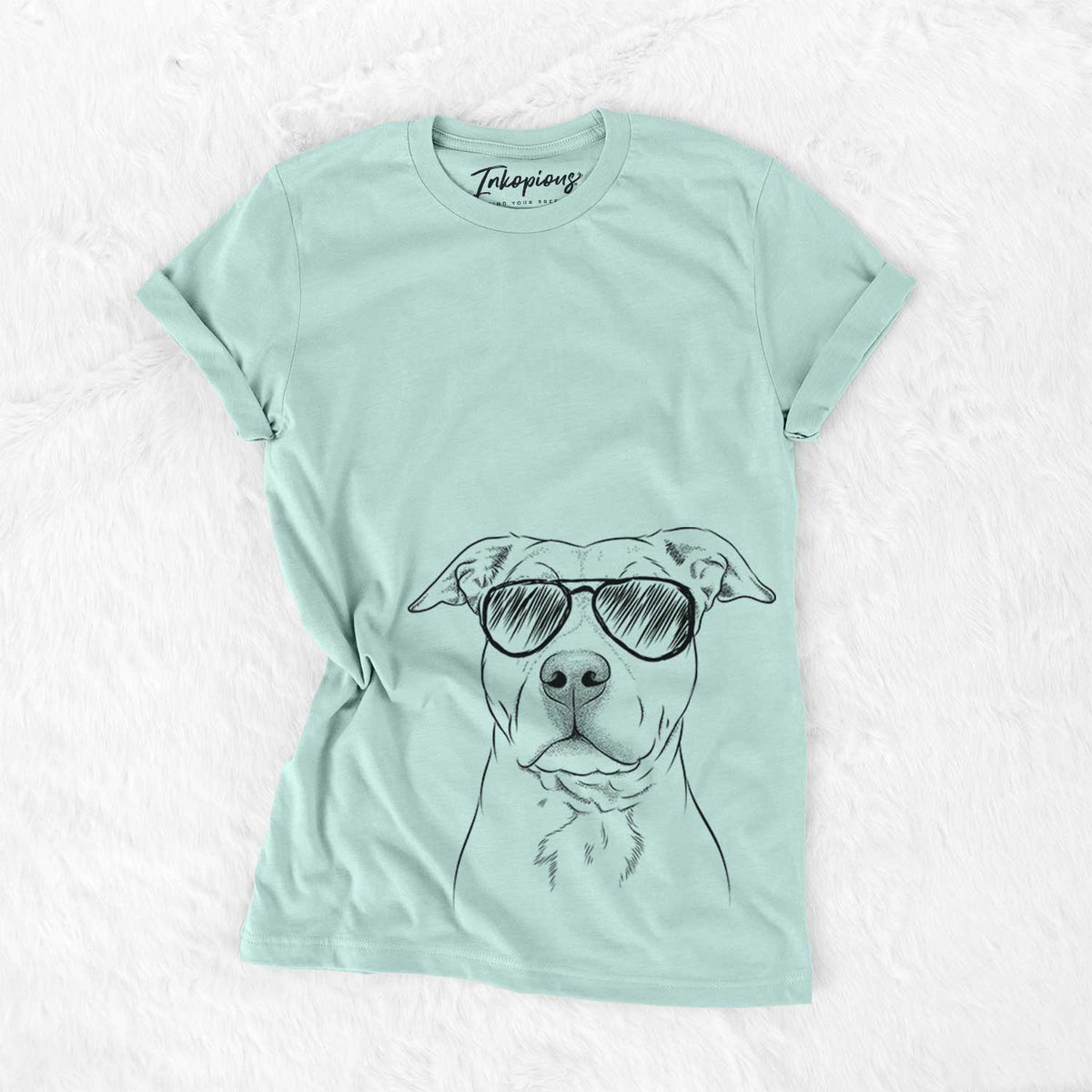 Aviator Bailey the American Staffordshire Terrier - Unisex Crewneck