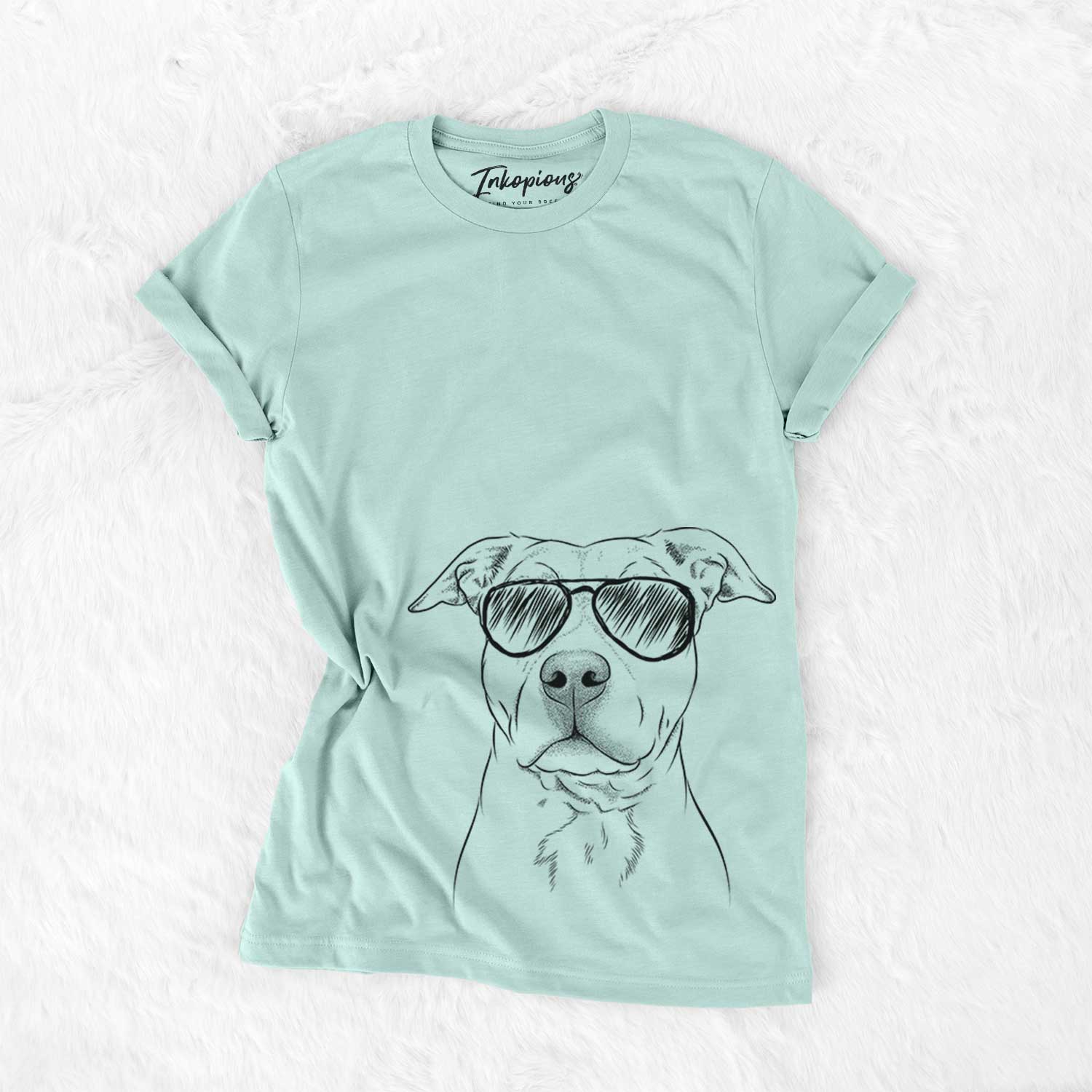 Aviator Bailey the American Staffordshire Terrier - Unisex Crewneck