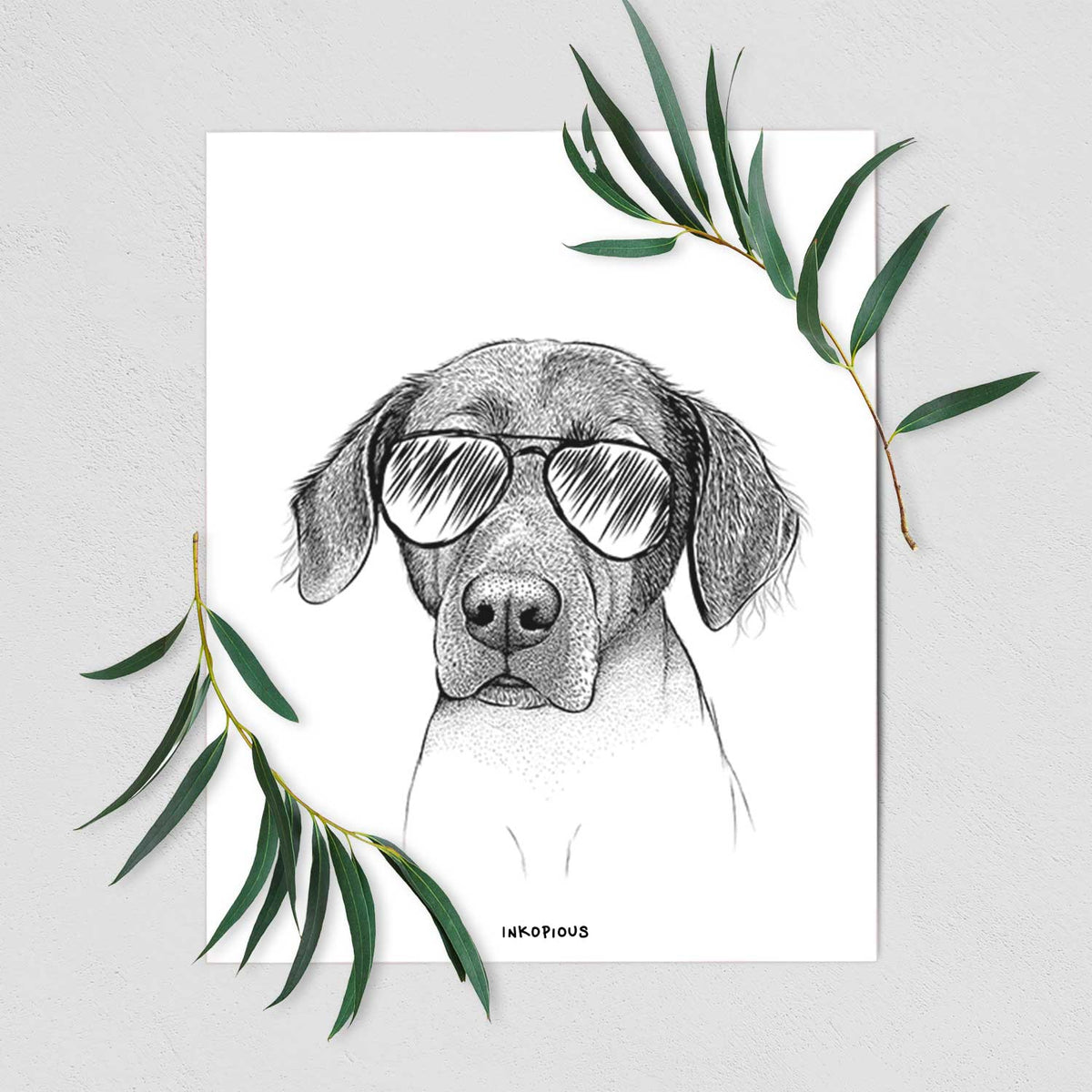 Baldwin the Mixed Breed Art Print