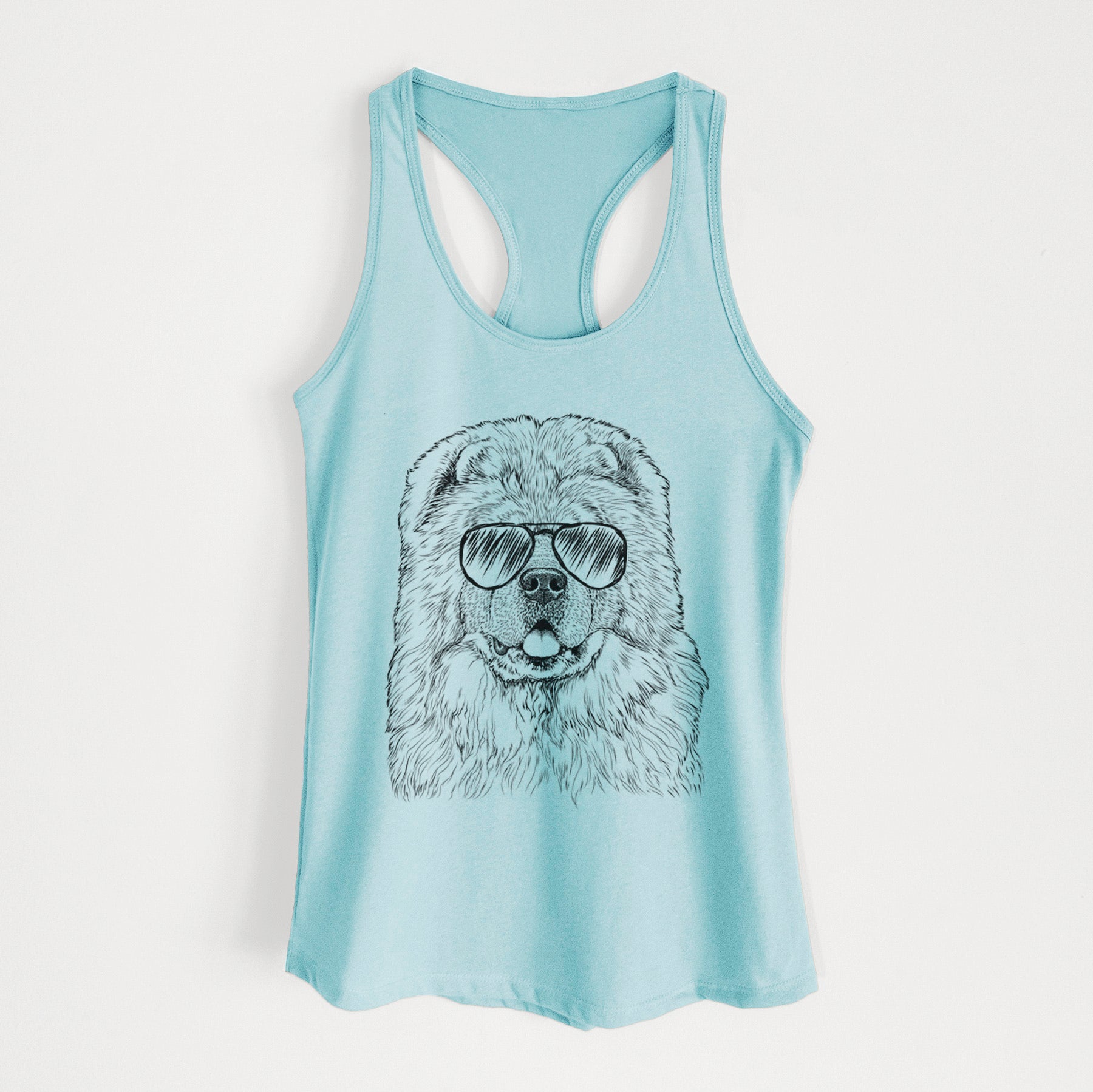 Baloo the Chow Chow - Women's Racerback Tanktop