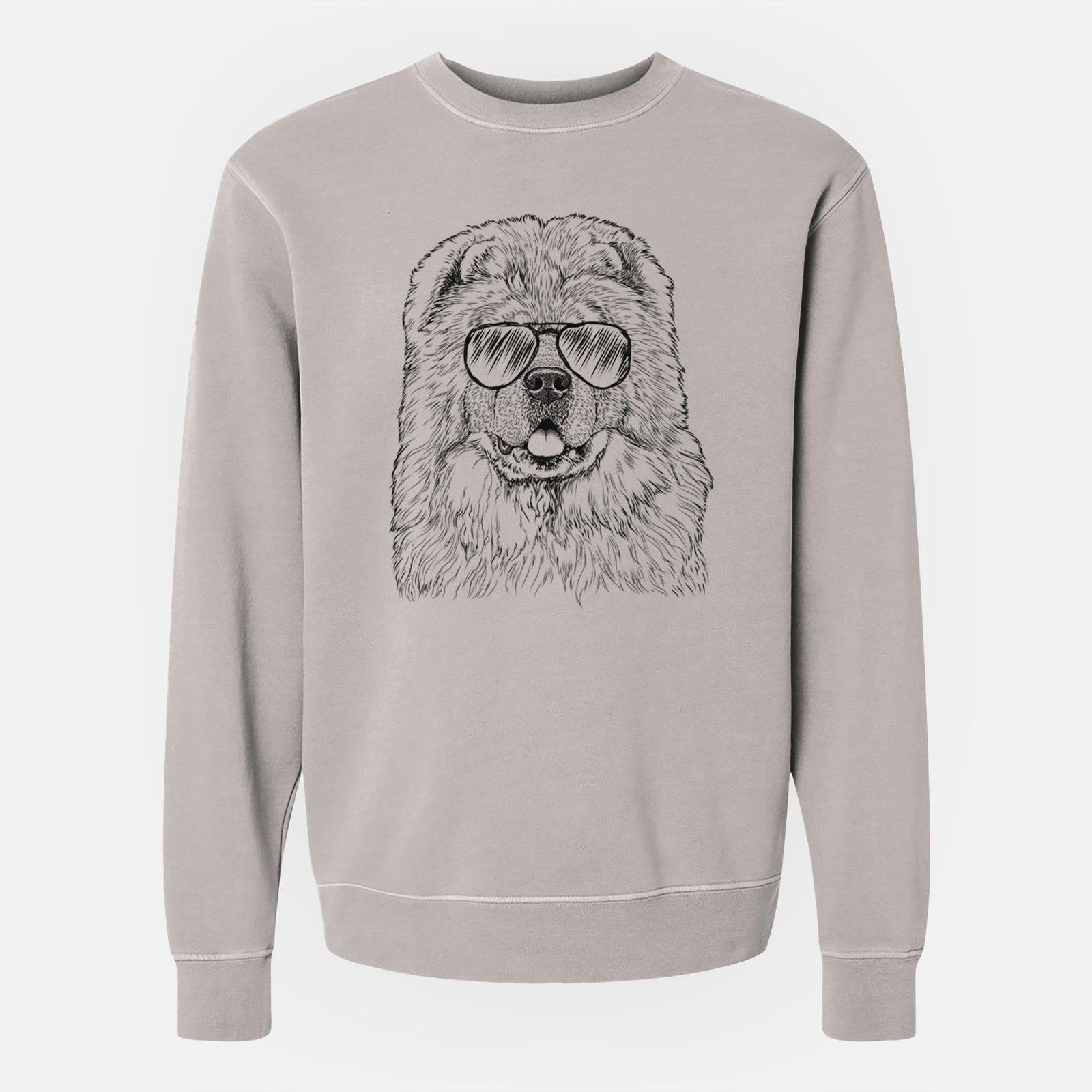 Aviator Baloo the Chow Chow - Unisex Pigment Dyed Crew Sweatshirt