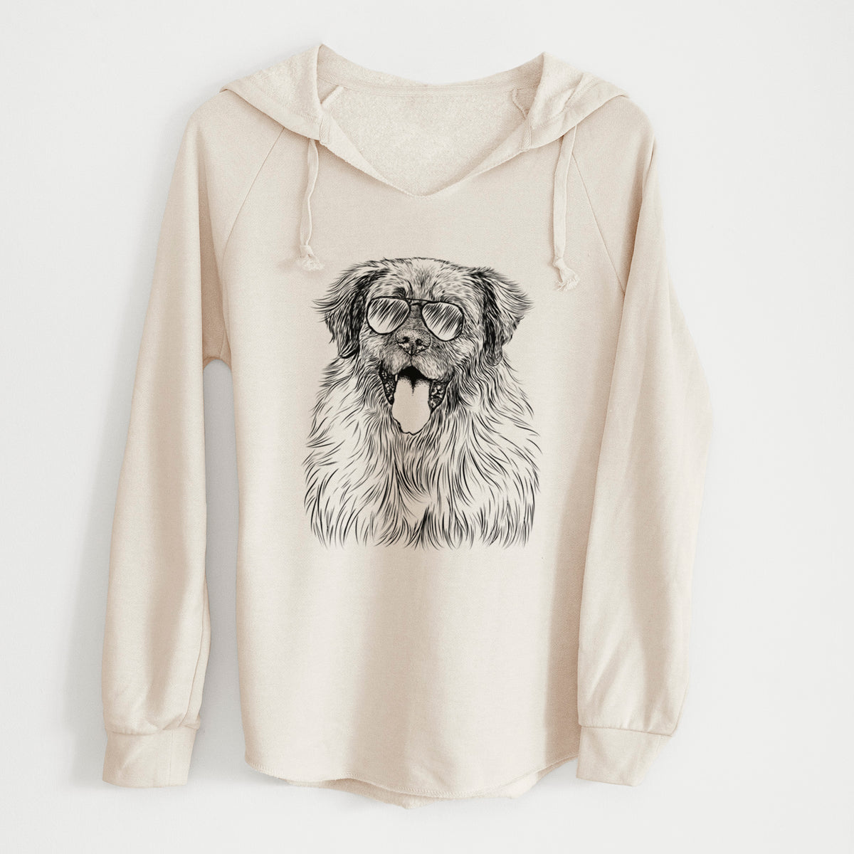 Aviator Bamboo the Leonberger - Cali Wave Hooded Sweatshirt