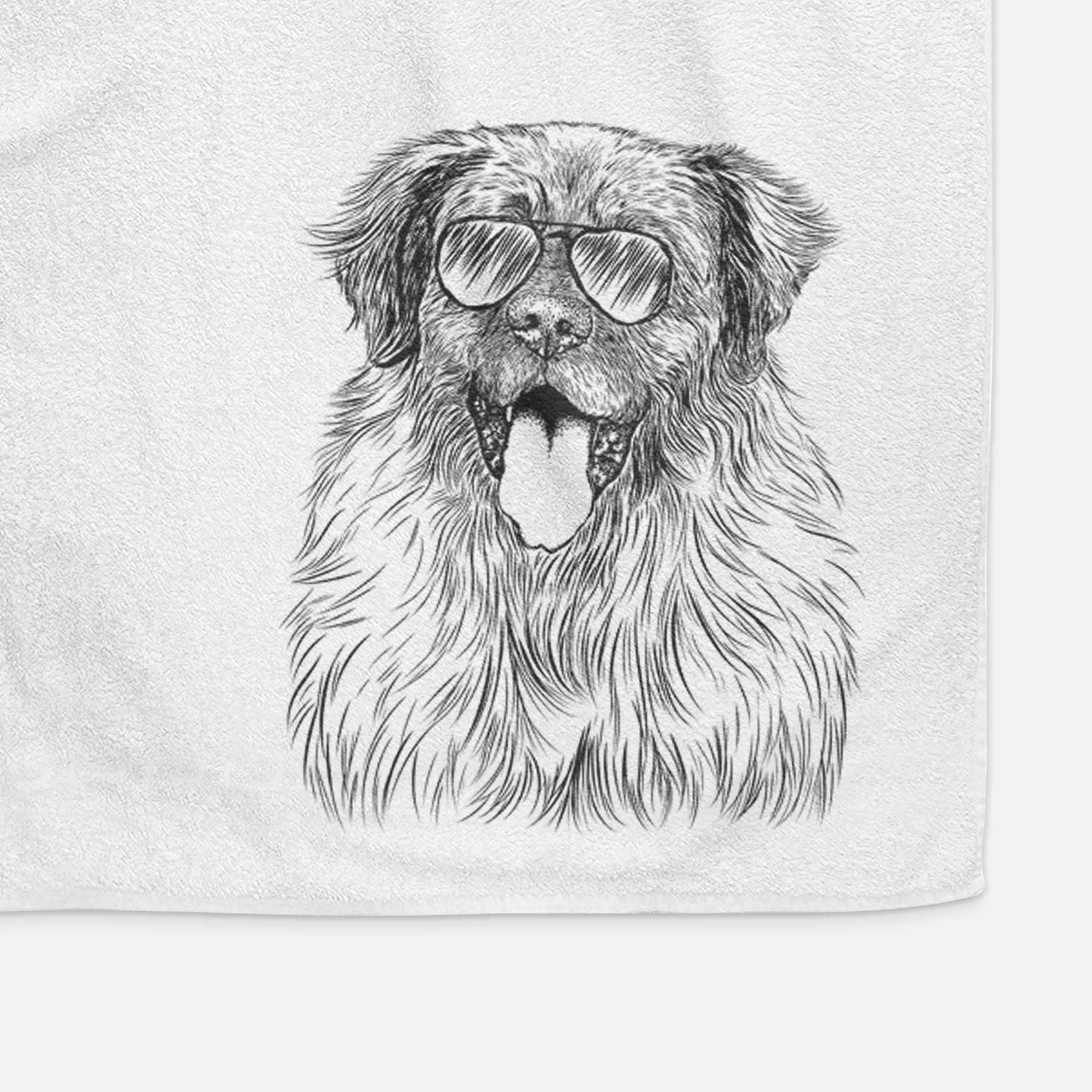 Bamboo the Leonberger Decorative Hand Towel