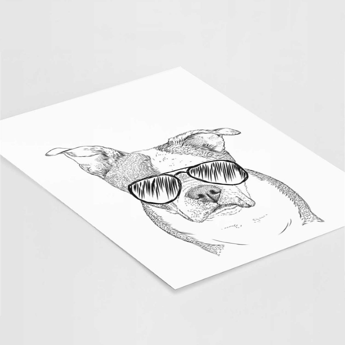 Bandit the Boston Terrier Art Print