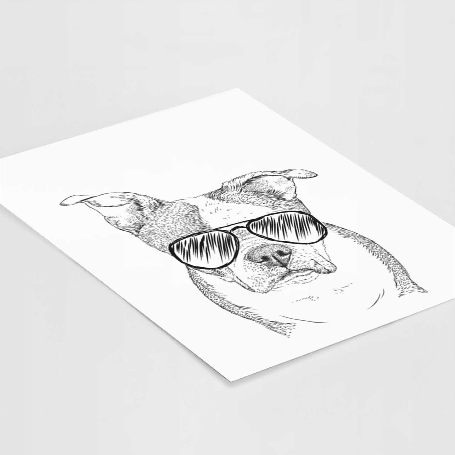 Bandit the Boston Terrier Art Print