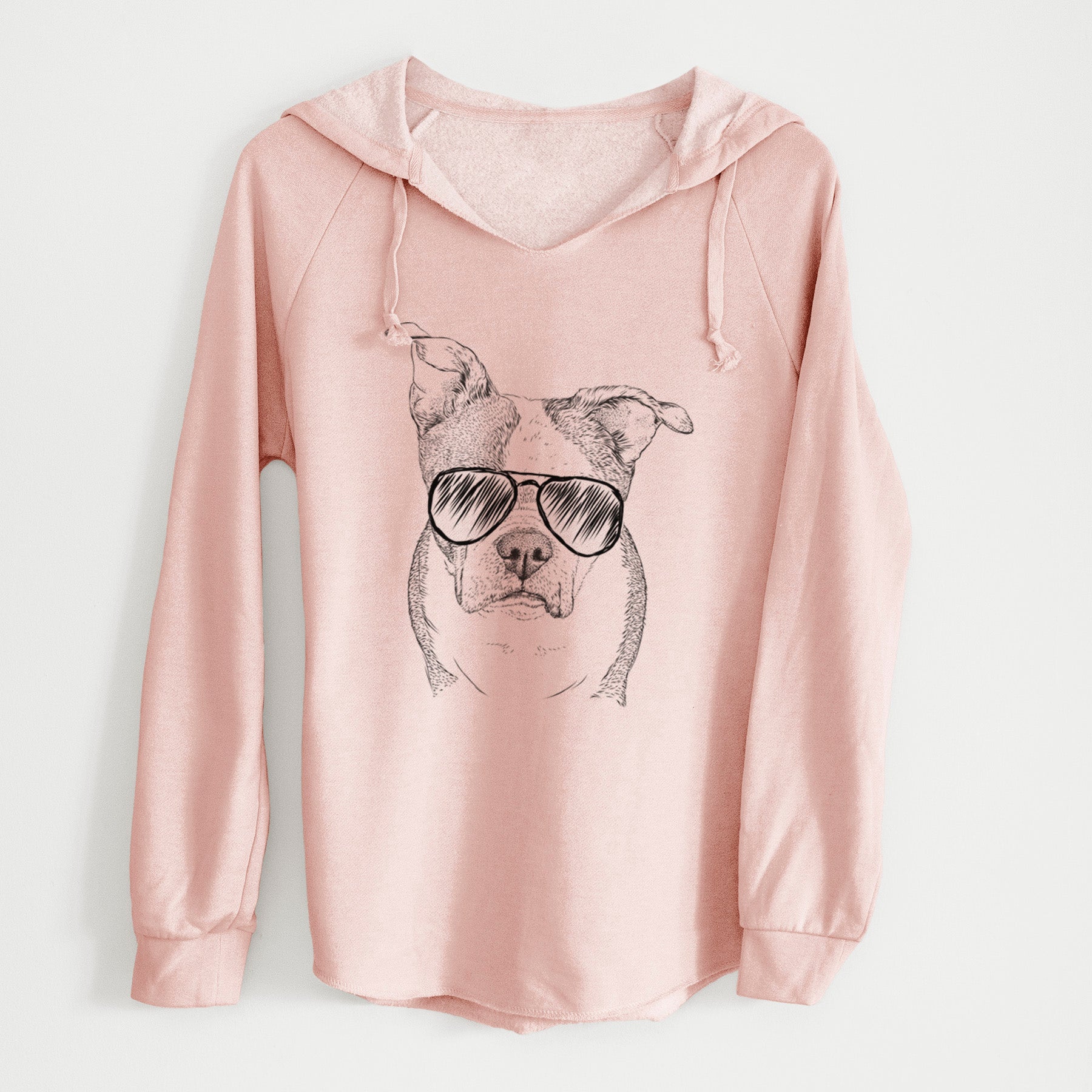 Aviator Bandit the Boston Terrier - Cali Wave Hooded Sweatshirt