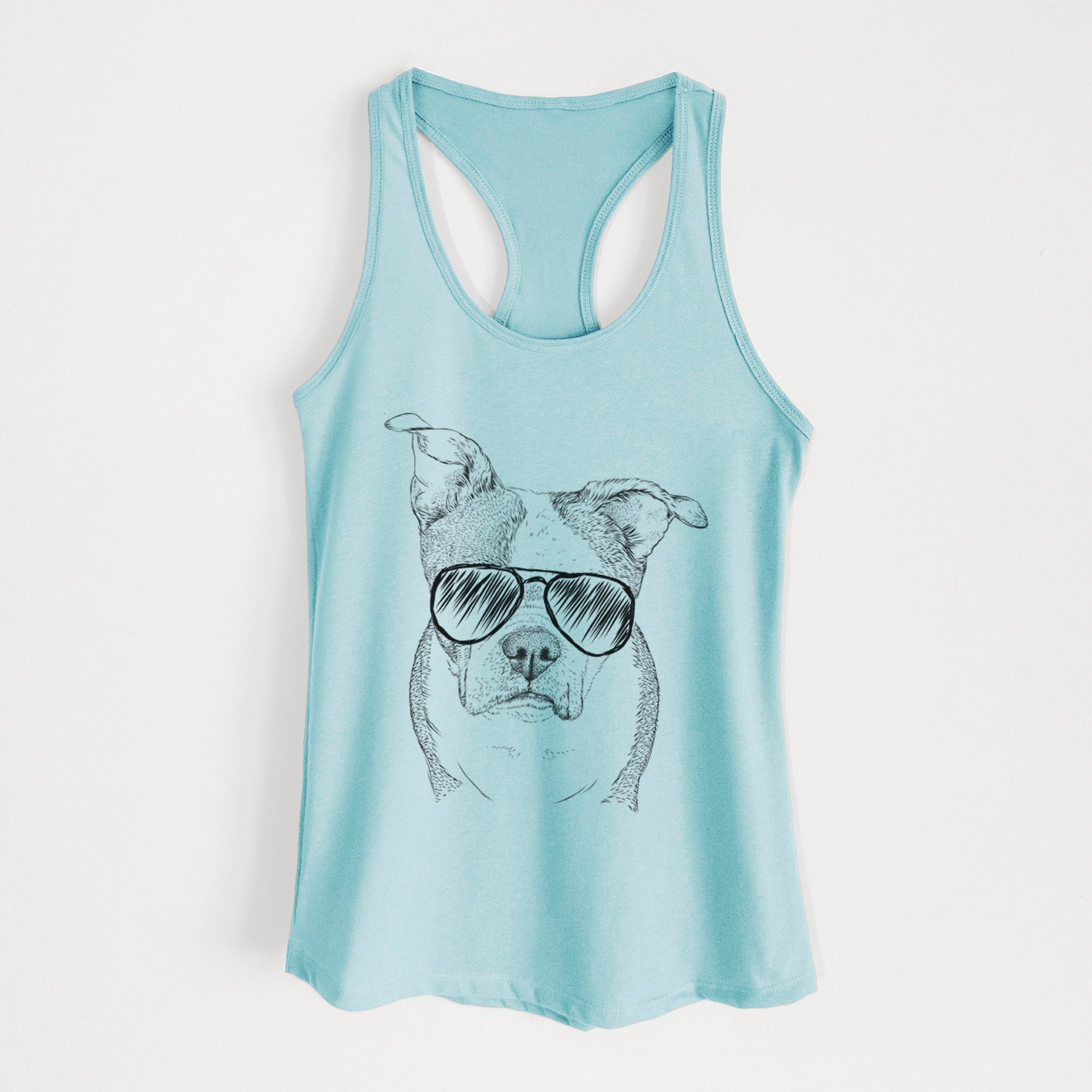 Bandit the Boston Terrier - Women's Racerback Tanktop