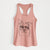 Bandit the Boston Terrier - Women's Racerback Tanktop