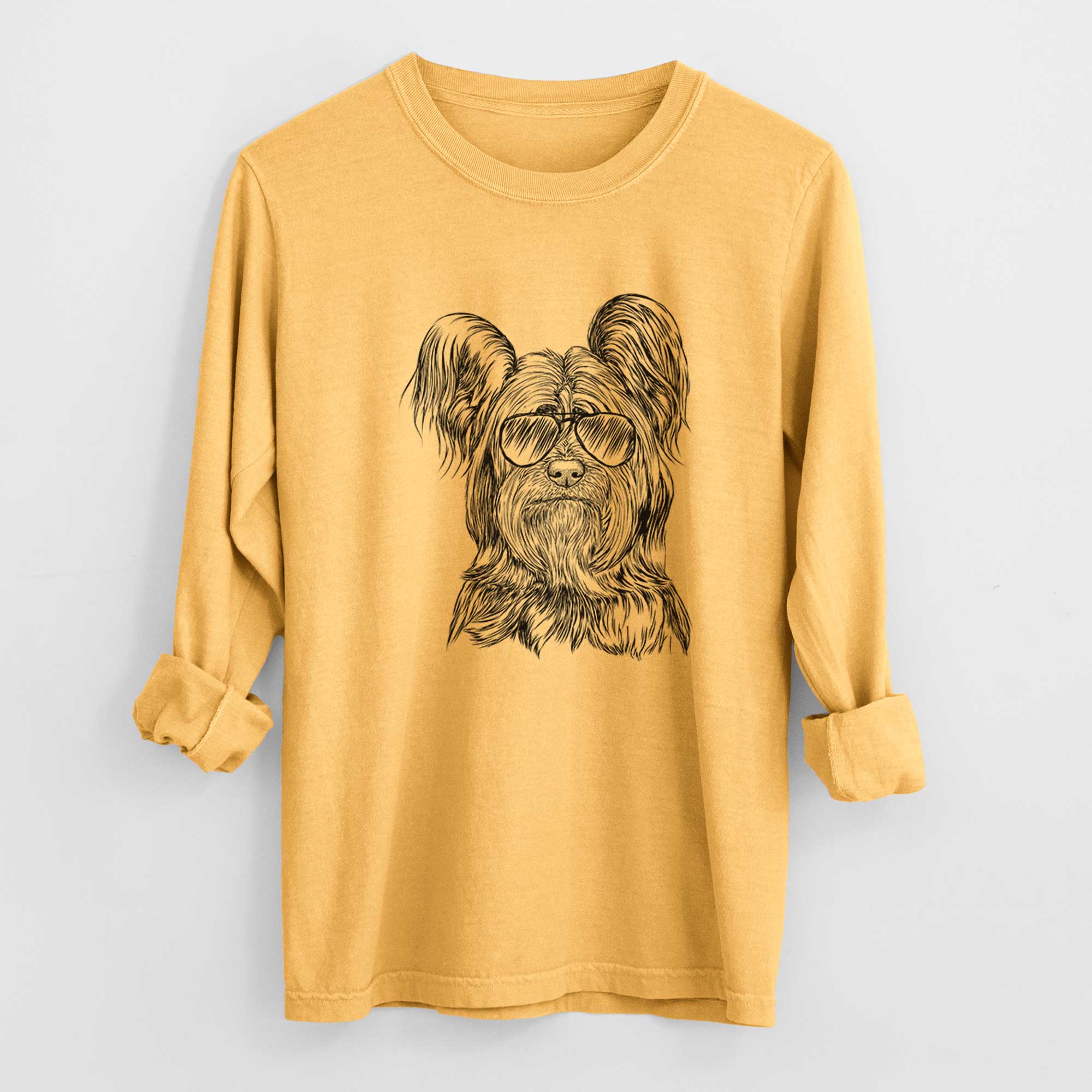 Aviators Bandit the Skye Terrier - Heavyweight 100% Cotton Long Sleeve